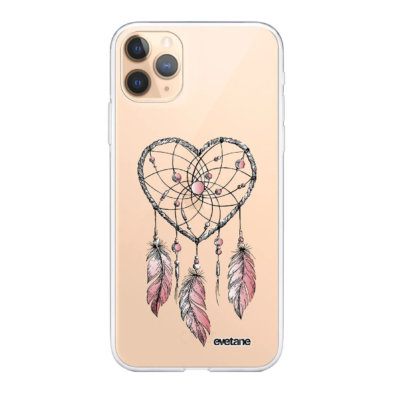Evetane Coque iPhone 11 Pro 360 intégrale transparente Motif Attrape coeur Tendance .
