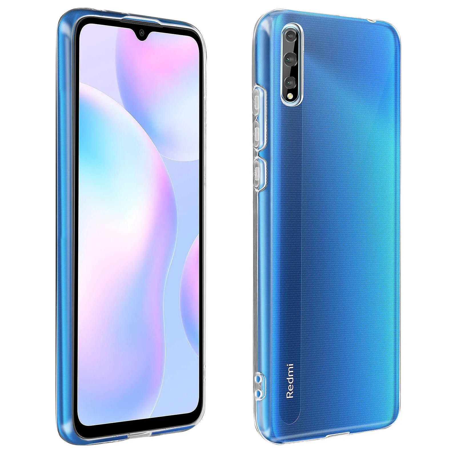 Avizar Coque pour Xiaomi Redmi 9A Silicone Gel Flexible Ultra-fine et Légère