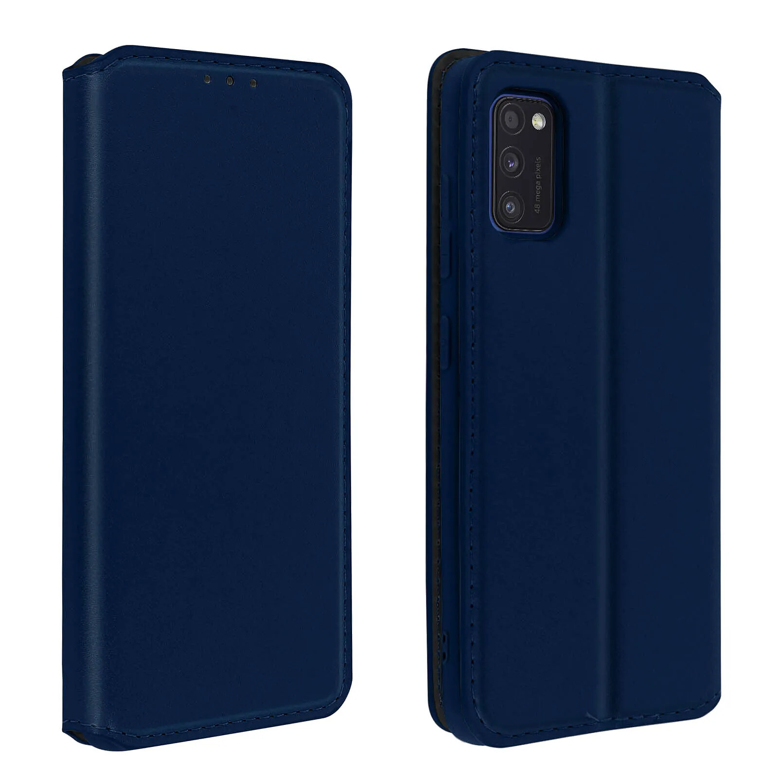 Avizar Housse pour Samsung A41 Clapet Porte-cartes Fonction Support Fin et Élégant