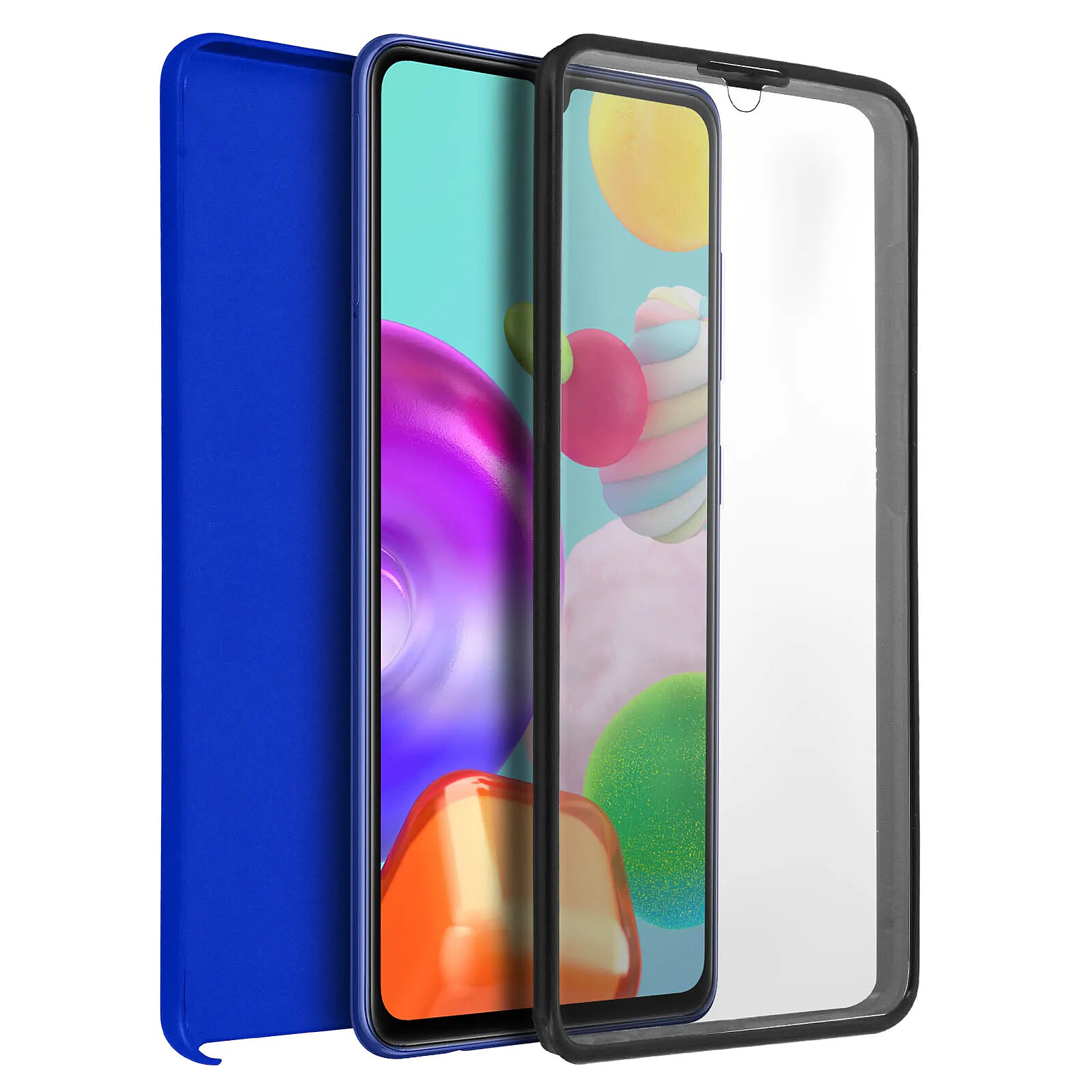 Avizar Coque Intégrale pour Galaxy A41 Protection Avant Souple et Dos Rigide