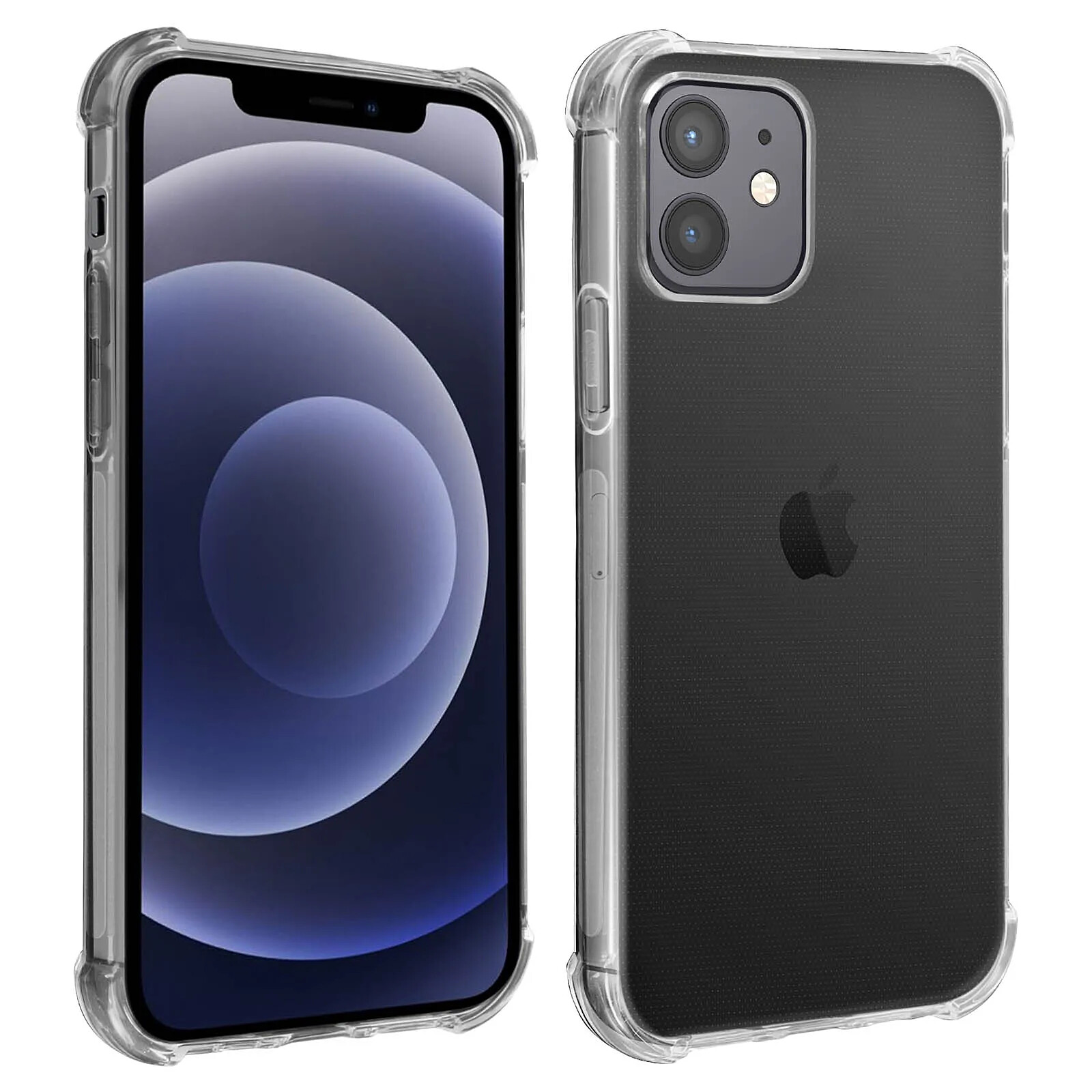 Avizar Coque iPhone 12 / 12 Pro Flexible Antichoc Coins Bumper