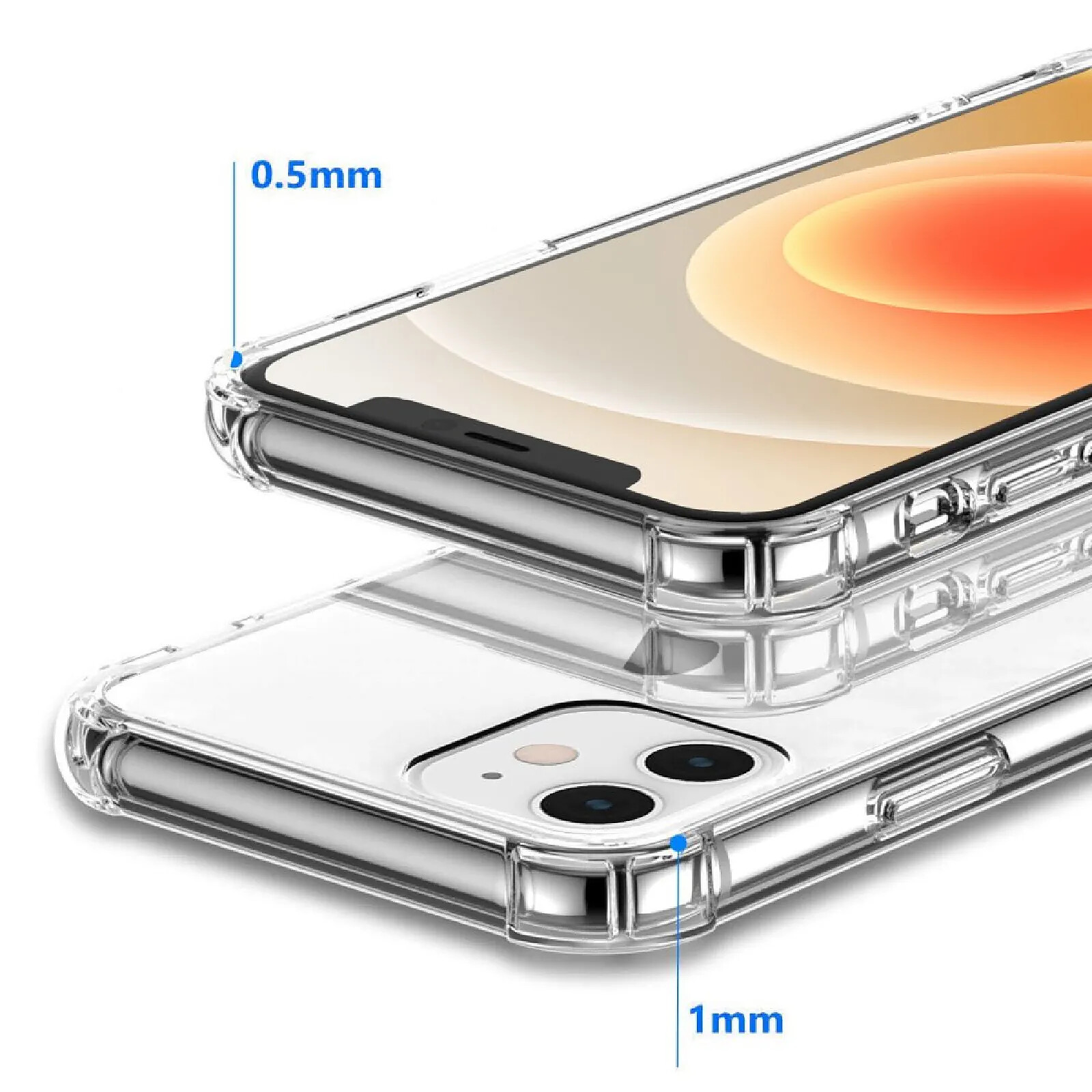 Coque pour HONOR X8 et 2 Verres Trempé Film Protection Ecran Phonillico