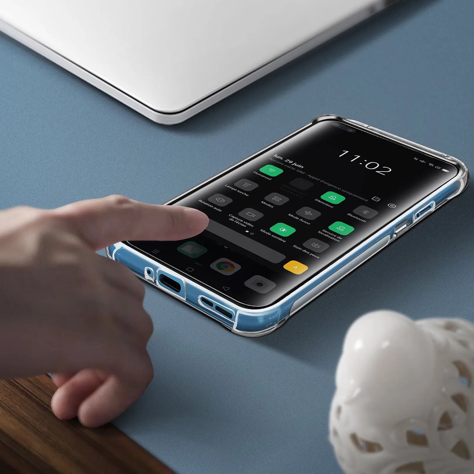 OnePlus 9 PRO 5G - Coque Souple Transparente +2 Films écran en Verre trempé
