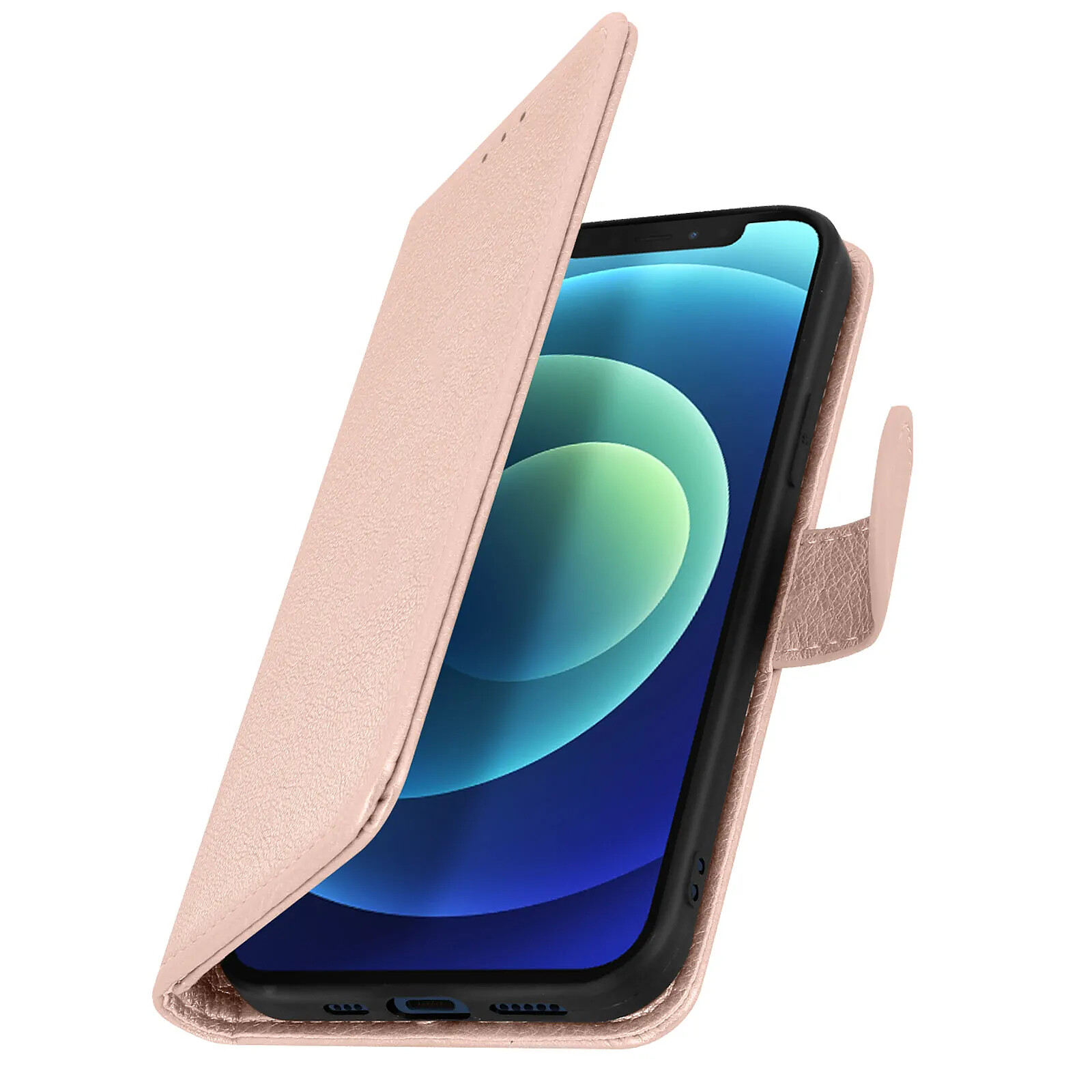 Avizar Étui pour iPhone 12 Clapet Portefeuille Fonction Support Vidéo