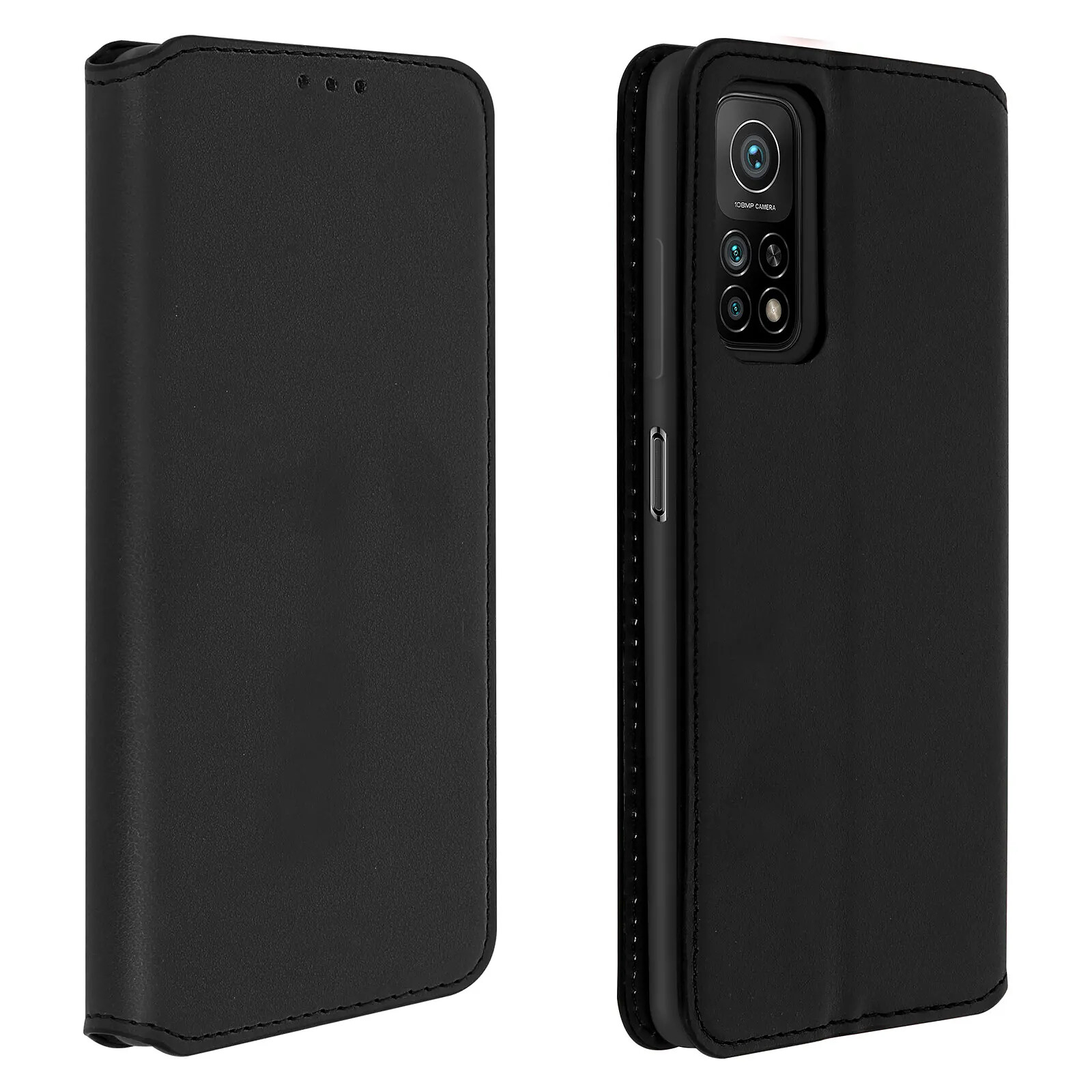 Housse Portefeuille Pour Xiaomi Mi 10T / Mi 10T Pro - Étui Similicuir Bleu Nuit, Fonction Support, Neuf