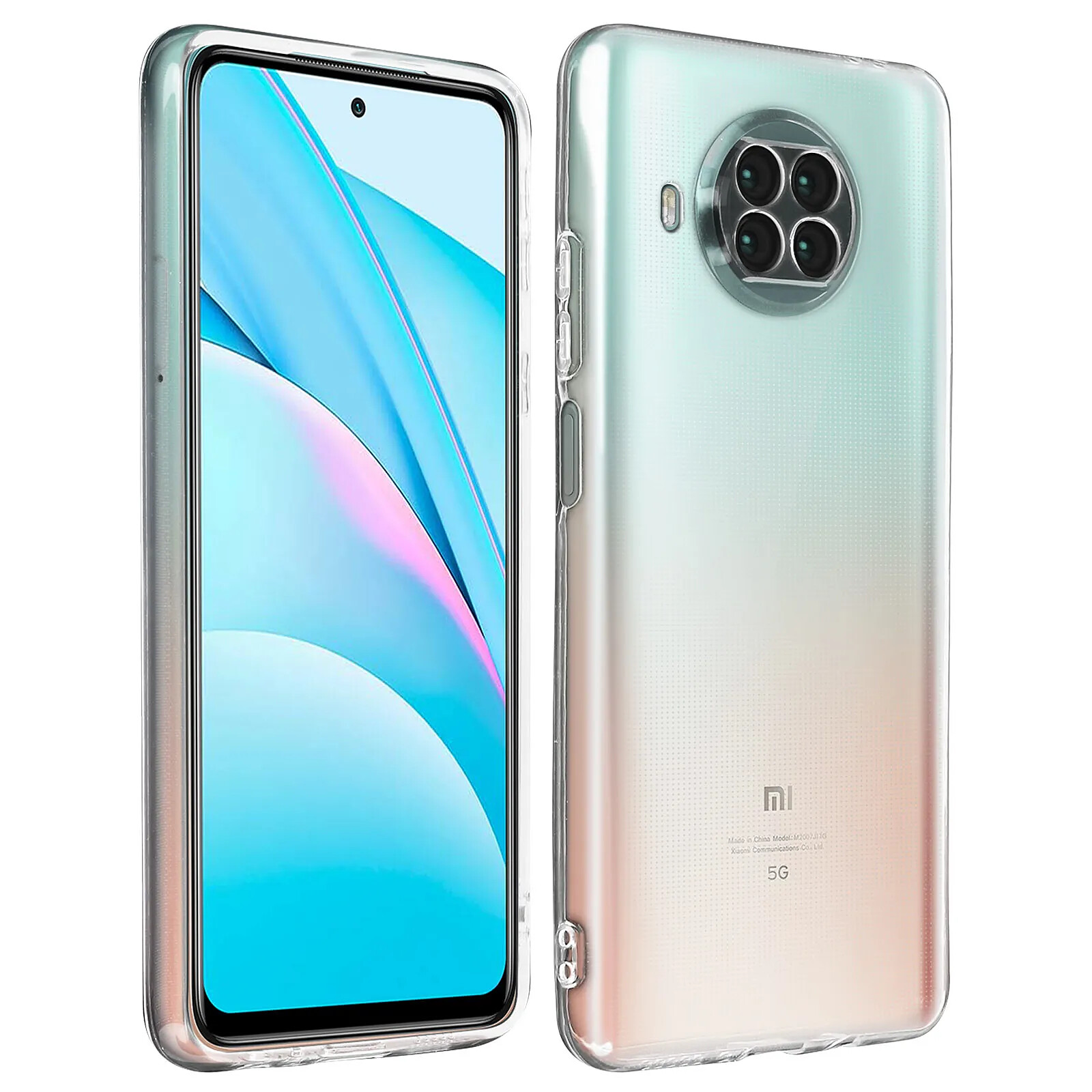 Avizar Coque Xiaomi Mi 10T Lite Silicone Gel Flexible Fine Légère