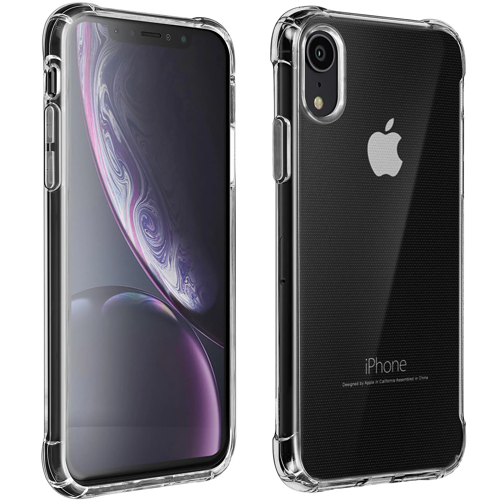 Coque Apple iPhone XR Flexible Antichoc Coins Bumper Transparent
