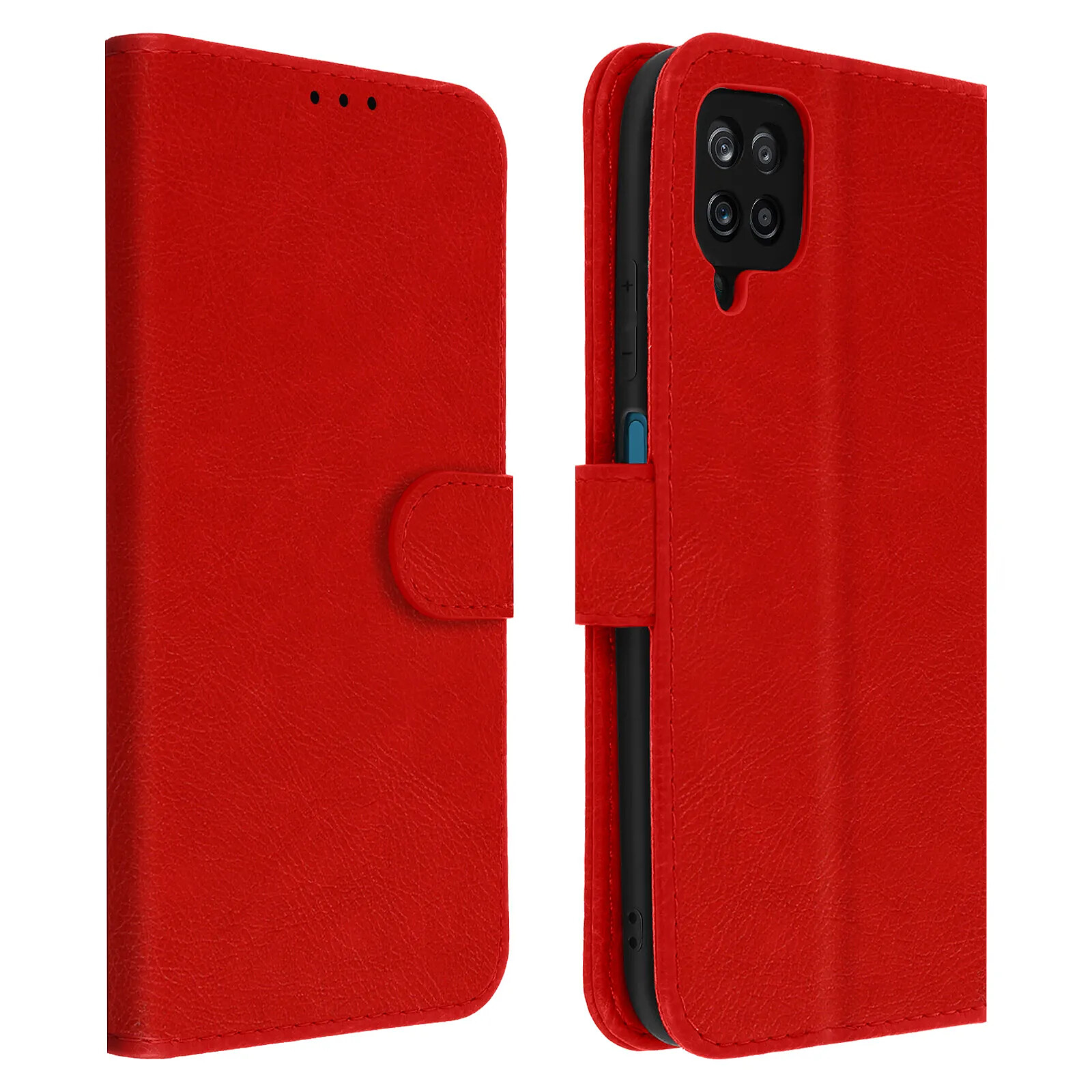 Avizar Étui pour Samsung Galaxy A12 Protection avec Porte-carte Fonction Support