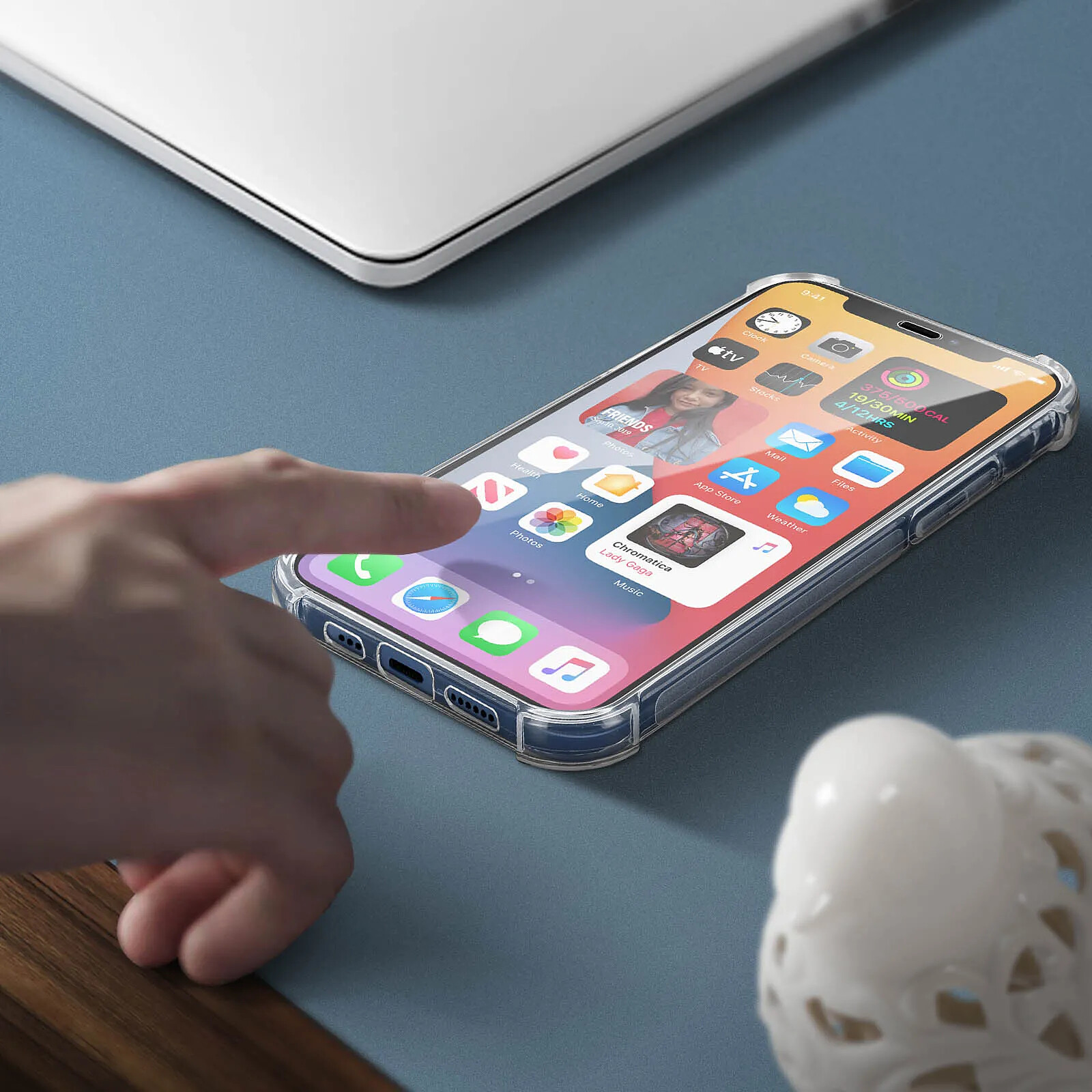 Coque IVoler Anti-jaunissement Pour IPhone 12 6,1 Pouces - Transparente Fine Antichoc, Protection Caméra, Choc Militaire