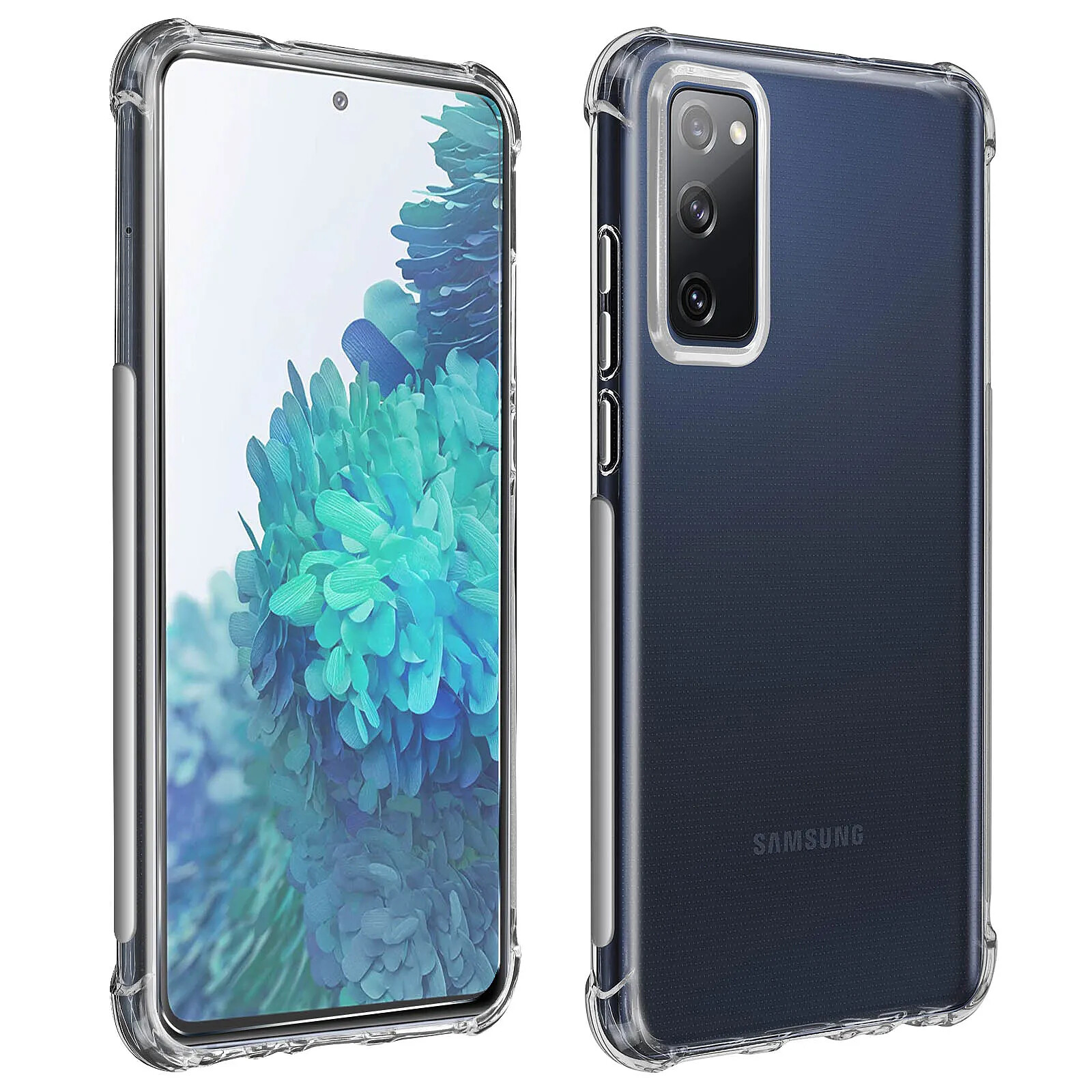 Avizar Pack Protection Samsung Galaxy S20 FE Coque Souple + Verre Trempé