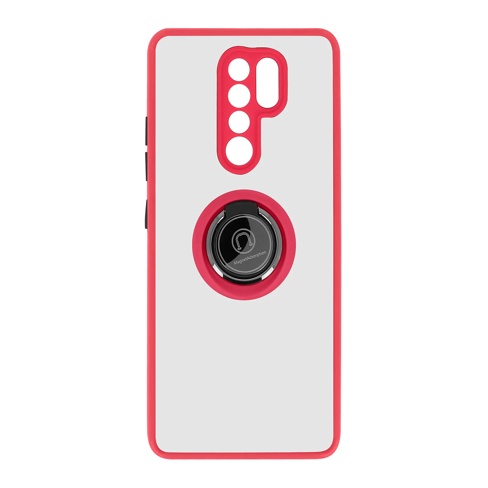 Avizar Coque pour Redmi 9 Antichoc avec Anneau Magnétique Rotatif