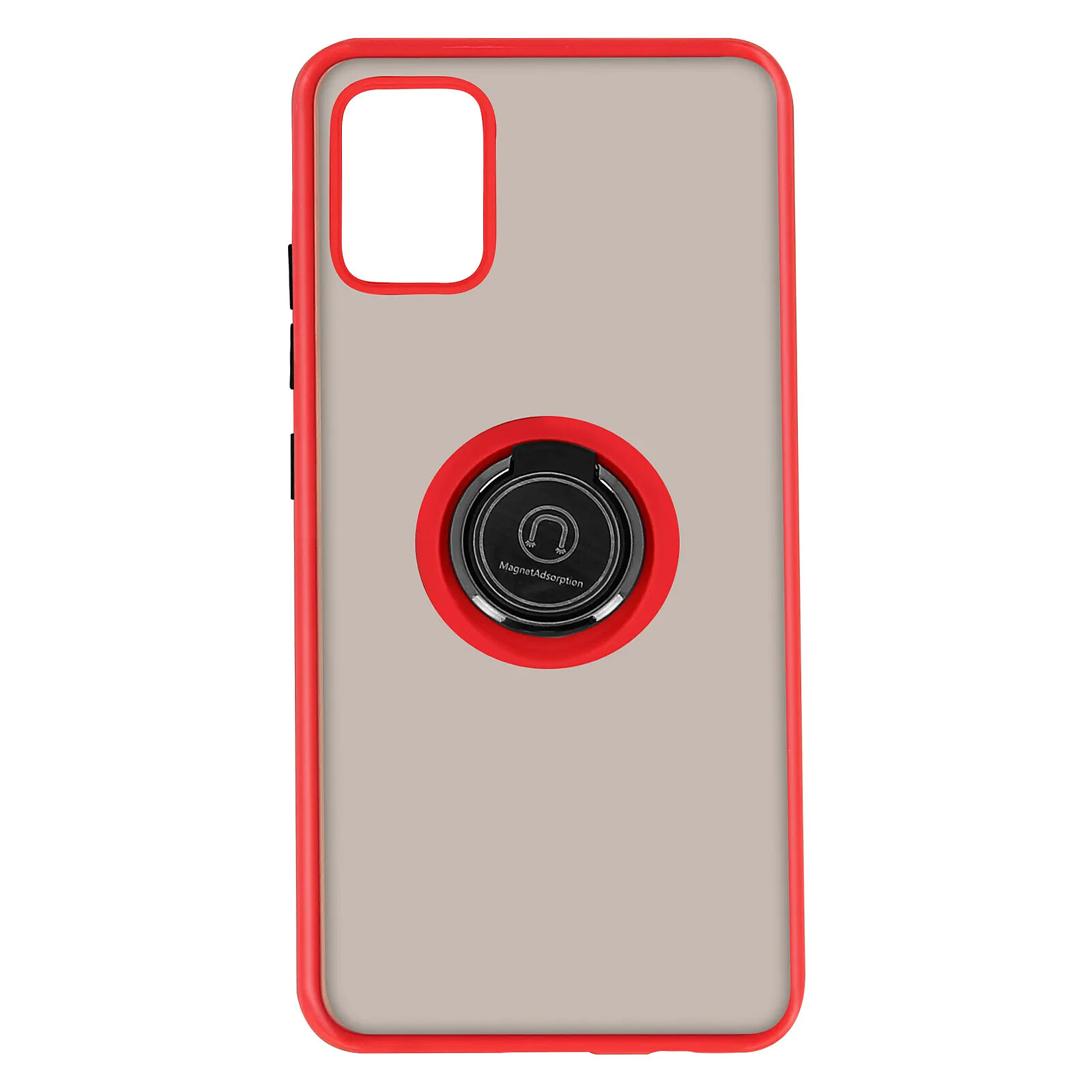Avizar Coque pour Galaxy A51 Antichoc avec Anneau Magnétique Rotatif Finition Givrée