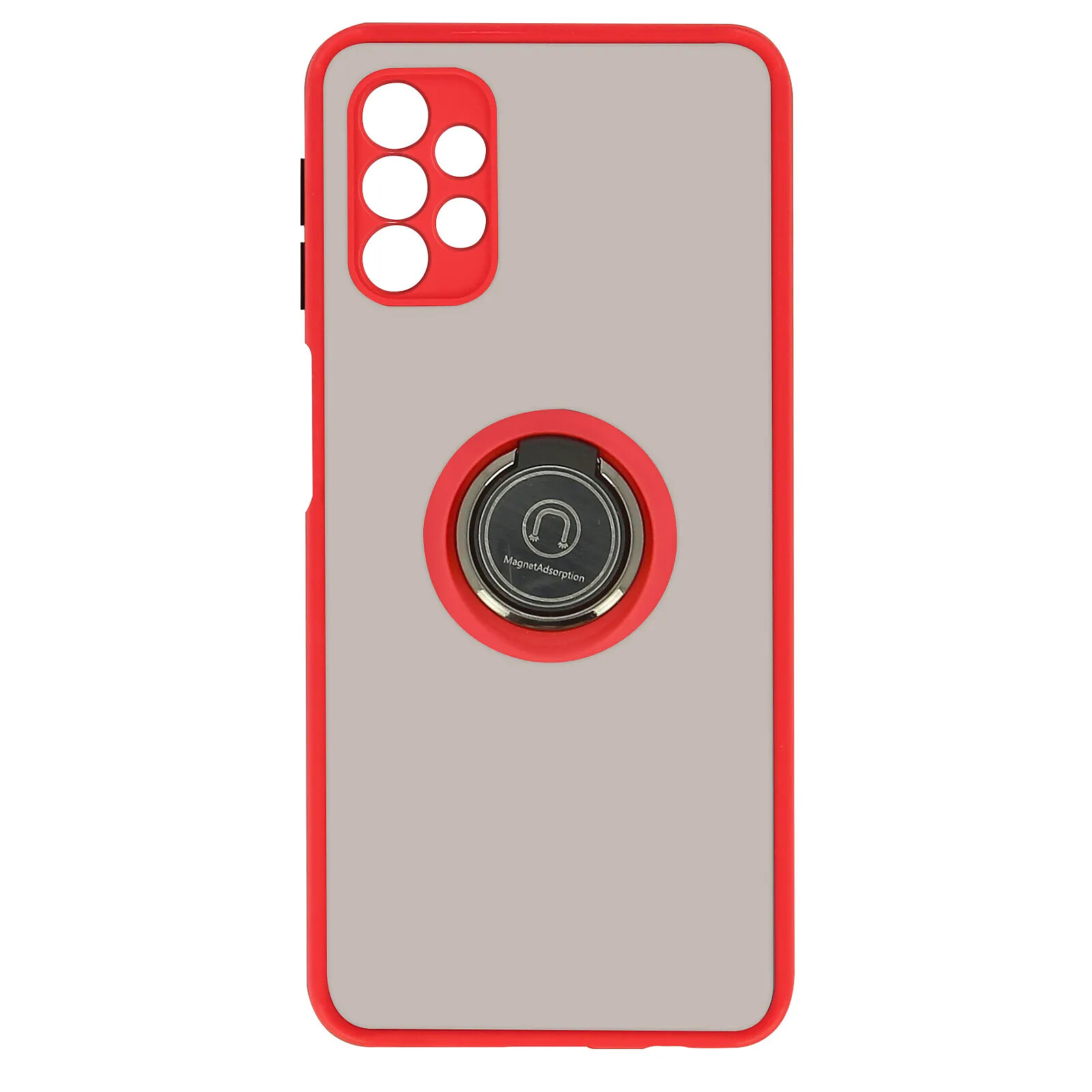 Avizar Coque pour Samsung Galaxy A32 5G Bi-matière Bague Métallique Fonction Support