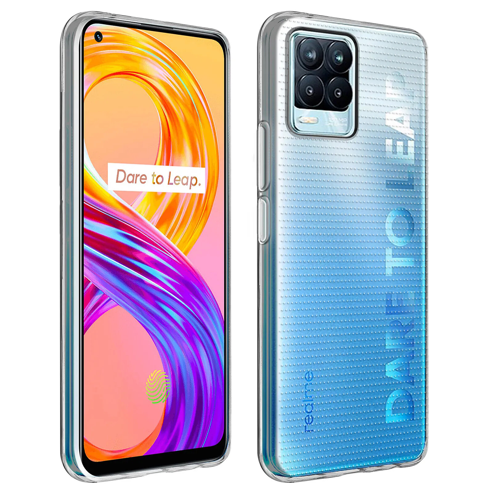 Avizar Coque Realme 8 Pro et 8 Silicone Souple Ultra-Fin