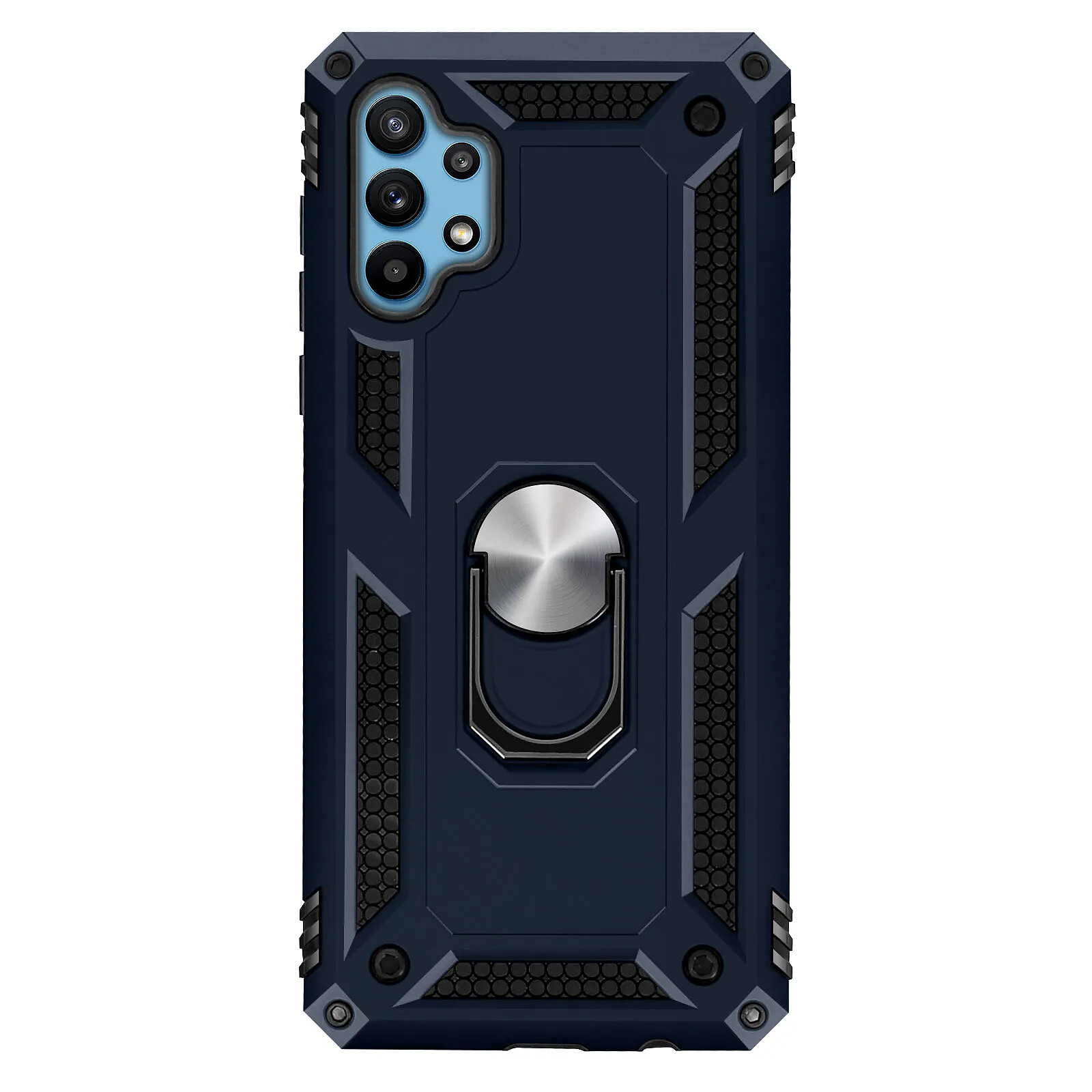 Avizar Coque pour Samsung Galaxy A32 Antichoc Bi-matière Bague Support Vidéo