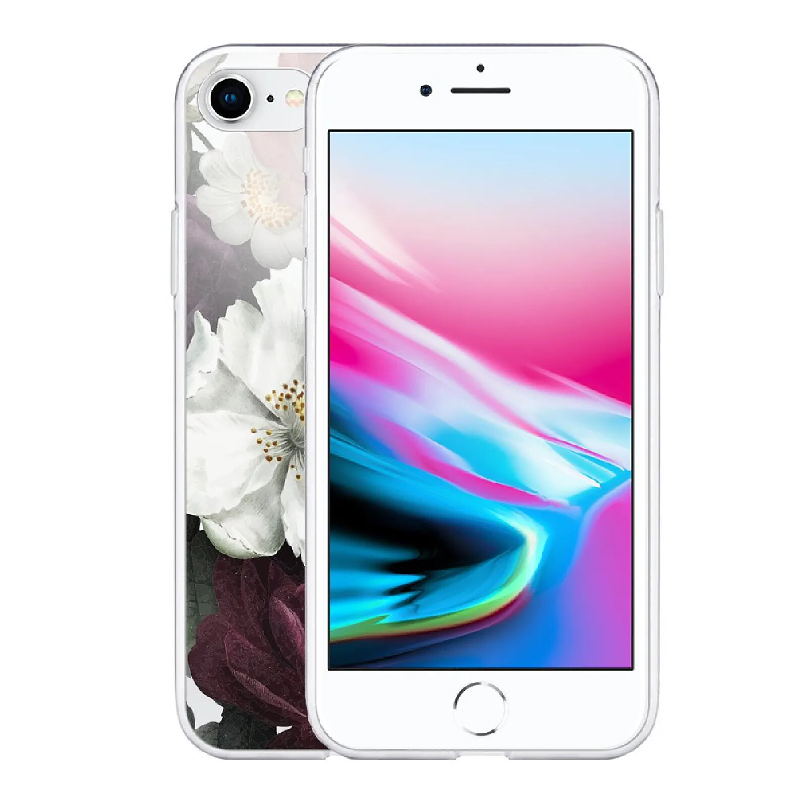 5€ sur Coque pour iPhone 7/8/ iPhone SE 2020 soft touch noir effet