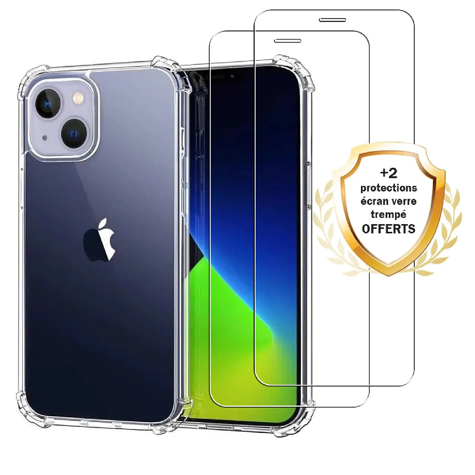 Coque TPU + 2 Protections écran Verre Trempé Pour Fairphone 3 - Protection Complète, Finition Imprimée