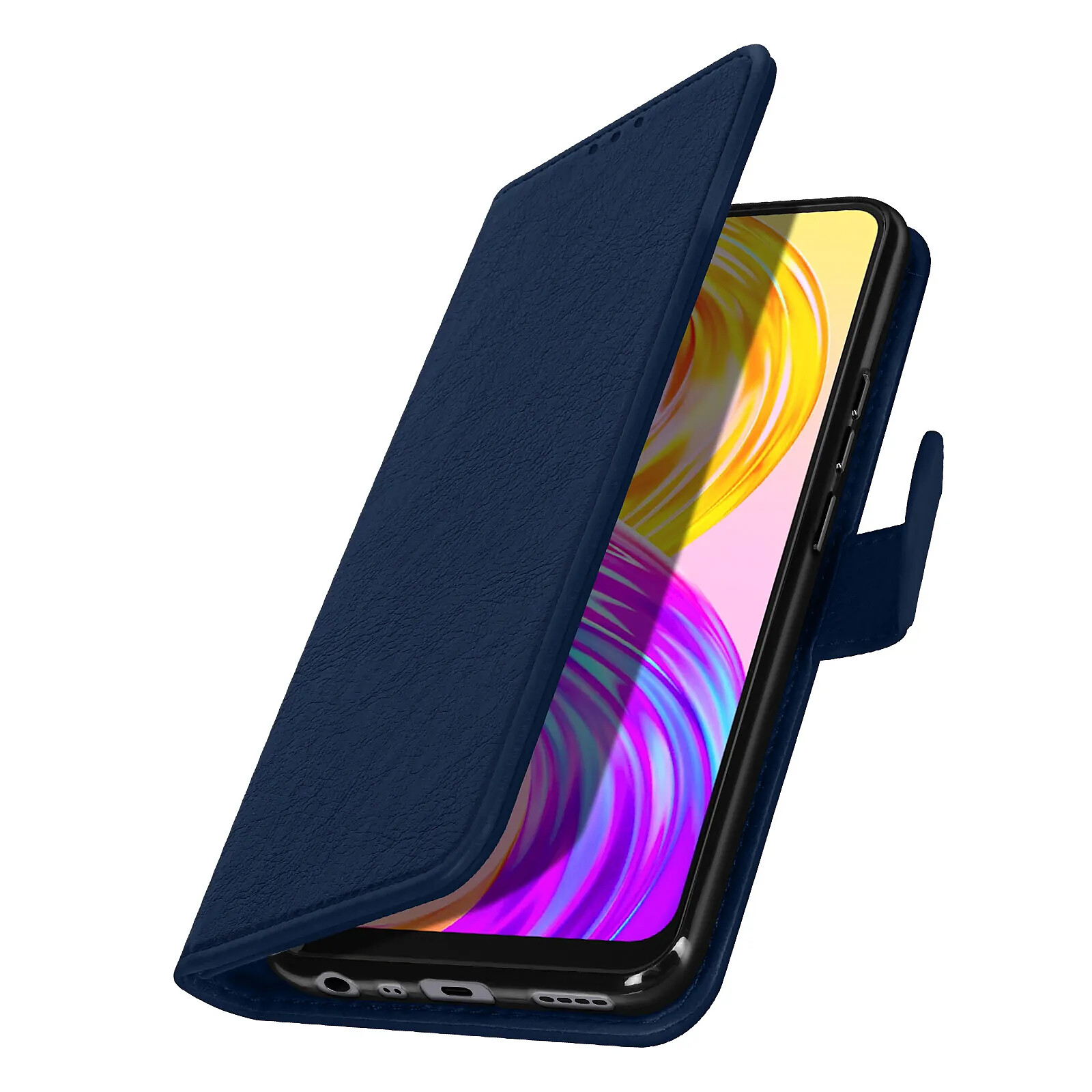 Avizar Étui Portefeuille pour Realme 8 / 8 Pro Chesterfield avec Fonction Support