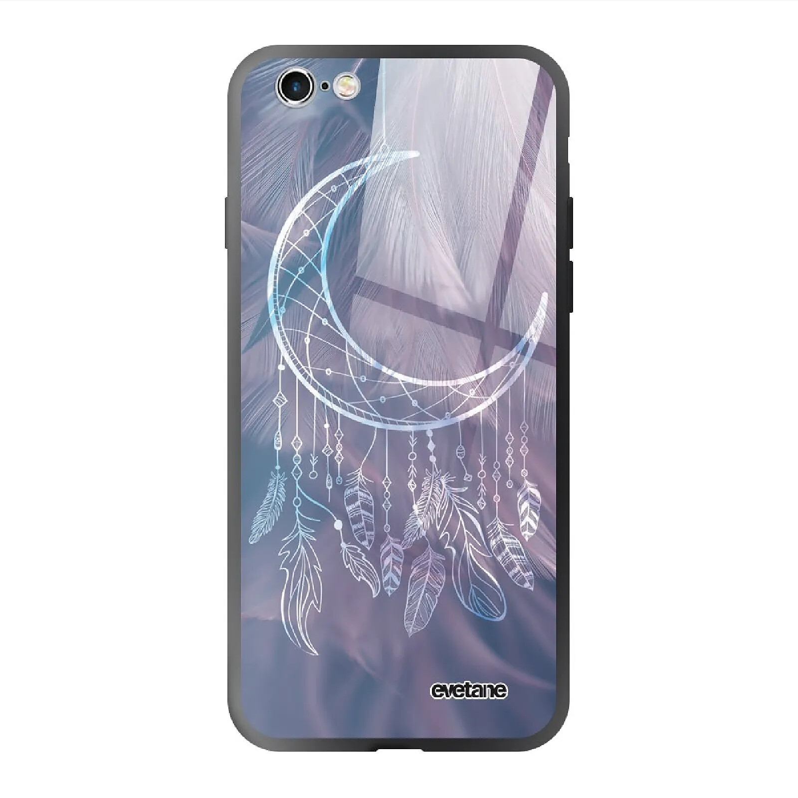 Evetane Coque en verre trempé iPhone 6/6S Lune Attrape Rêve .