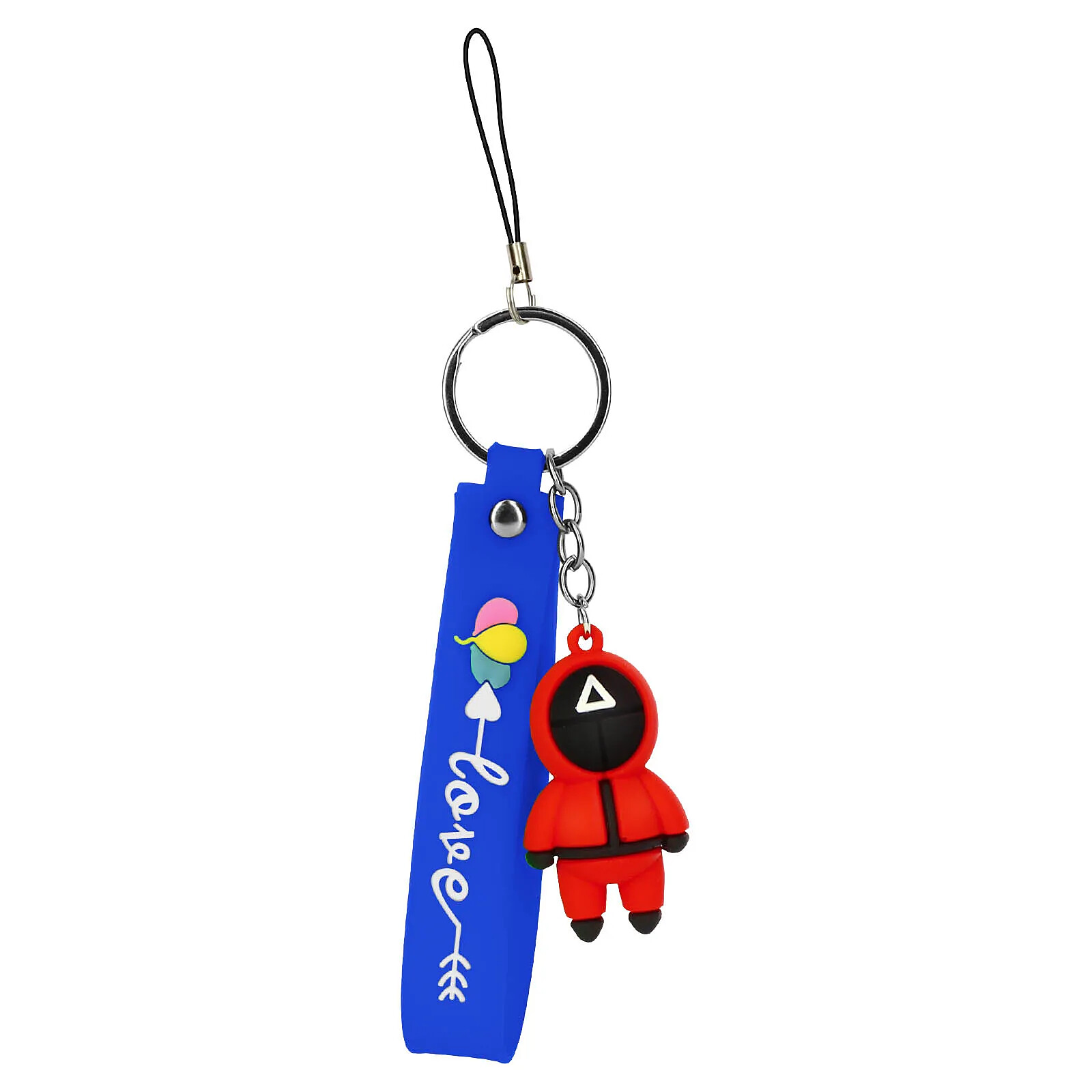 Avizar Porte-clé Dragonne Figurine Série Coréenne Squid Game Bracelet Silicone