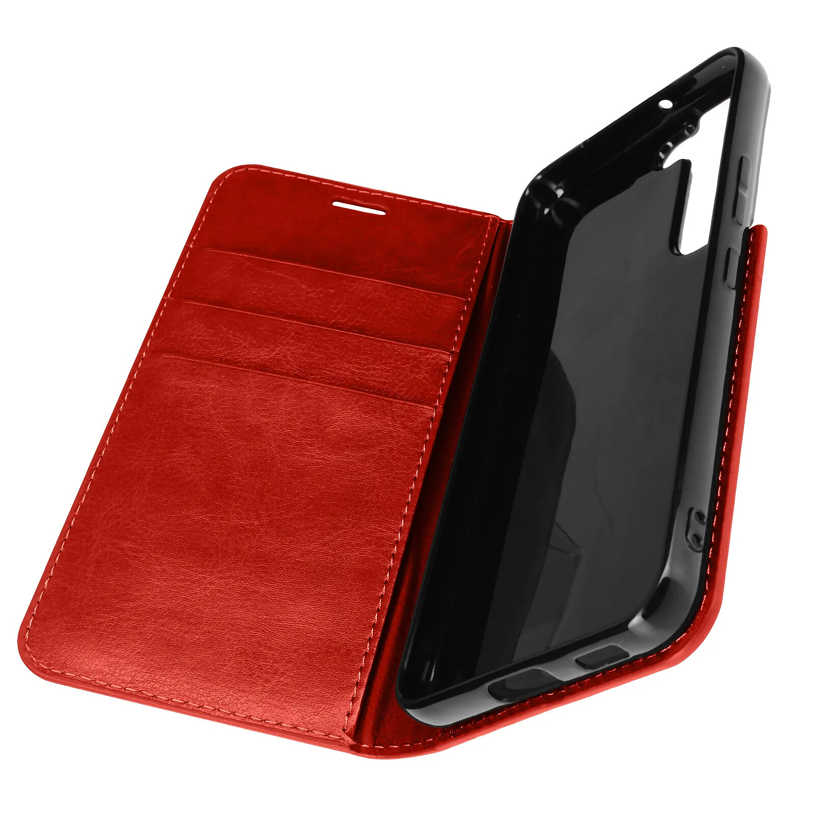 Avizar Étui pour Samsung Galaxy S22 Folio Effet Cuir Porte cartes Support Vidéo