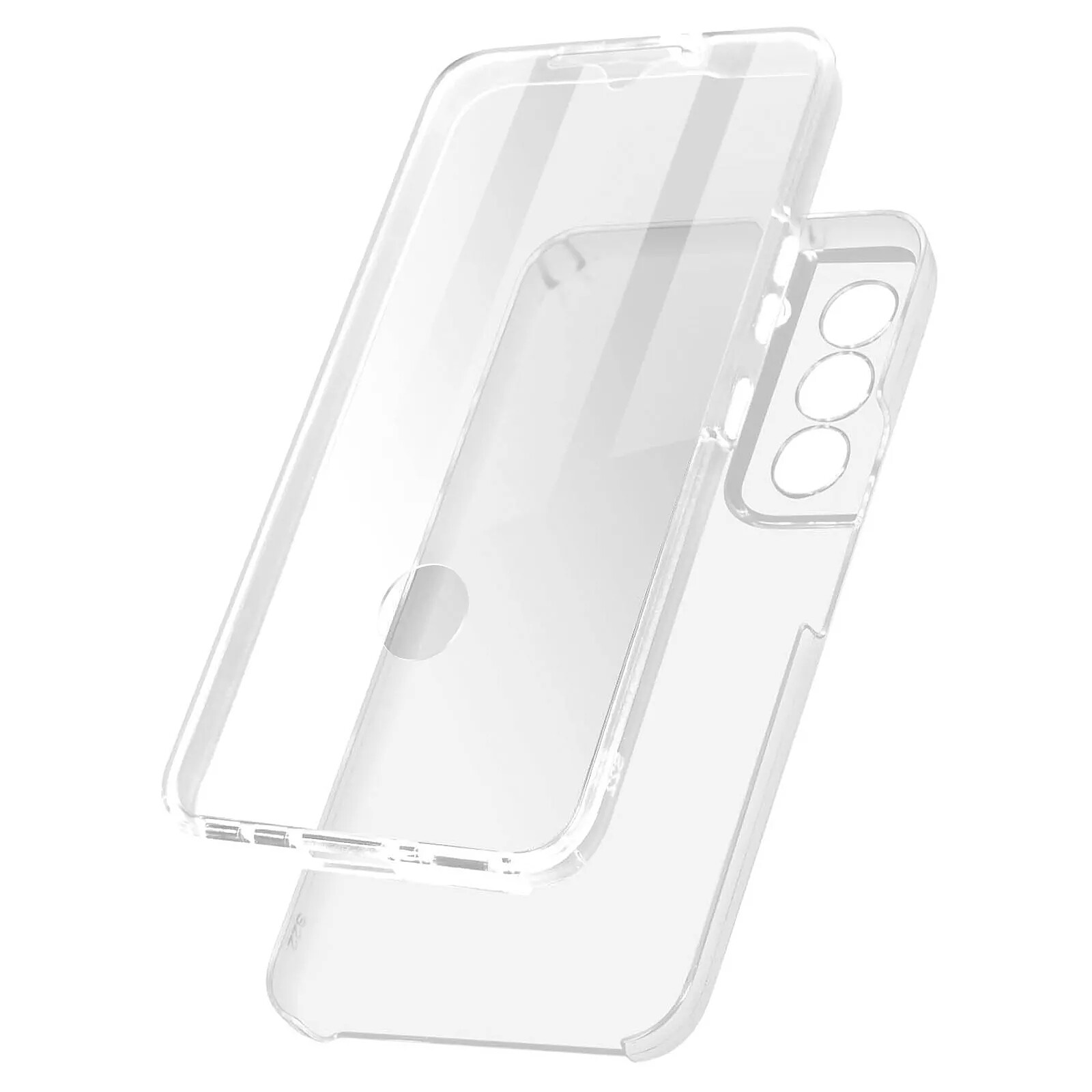 Avizar Coque Samsung Galaxy S22 Arrière Rigide et Avant Souple