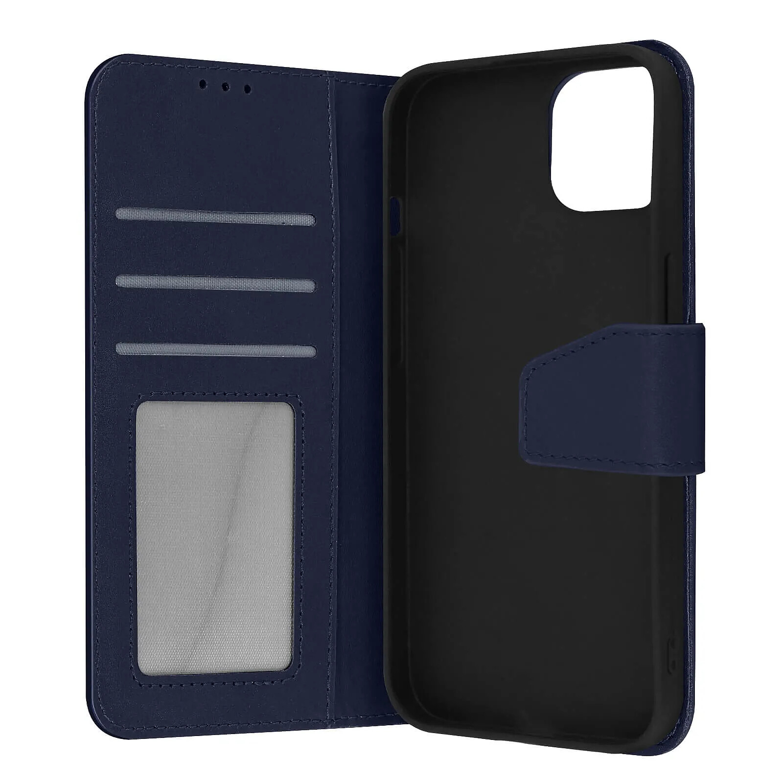 Avizar Housse pour iPhone 13 Mini Cuir premium Porte-carte Fonction support Vidéo