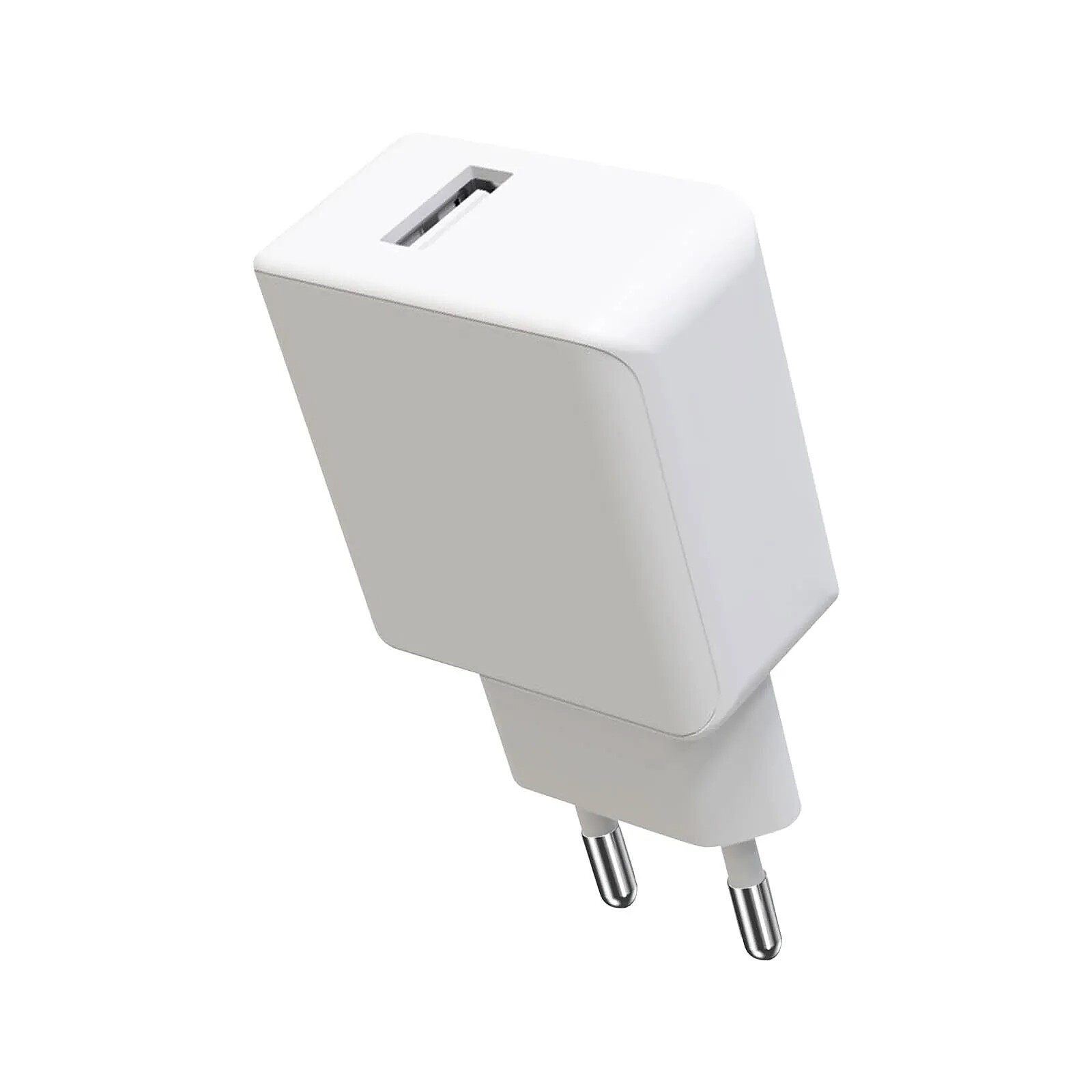 Chargeur Secteur USB Puissance 10W Charge Rapide et Sécurisée Compact Blanc