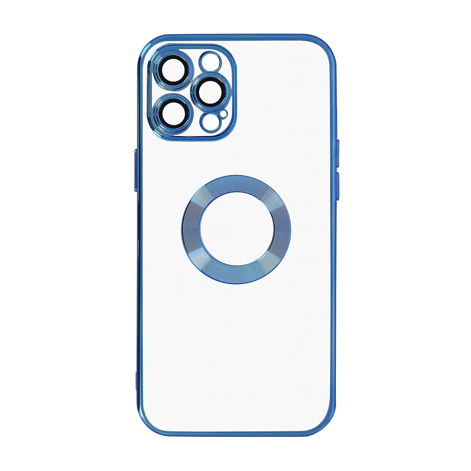 Coque Rigide Transparente IPhone 6 Plus Avec Contour Chromé Doré - Marque NOVAGO, Protection élégante