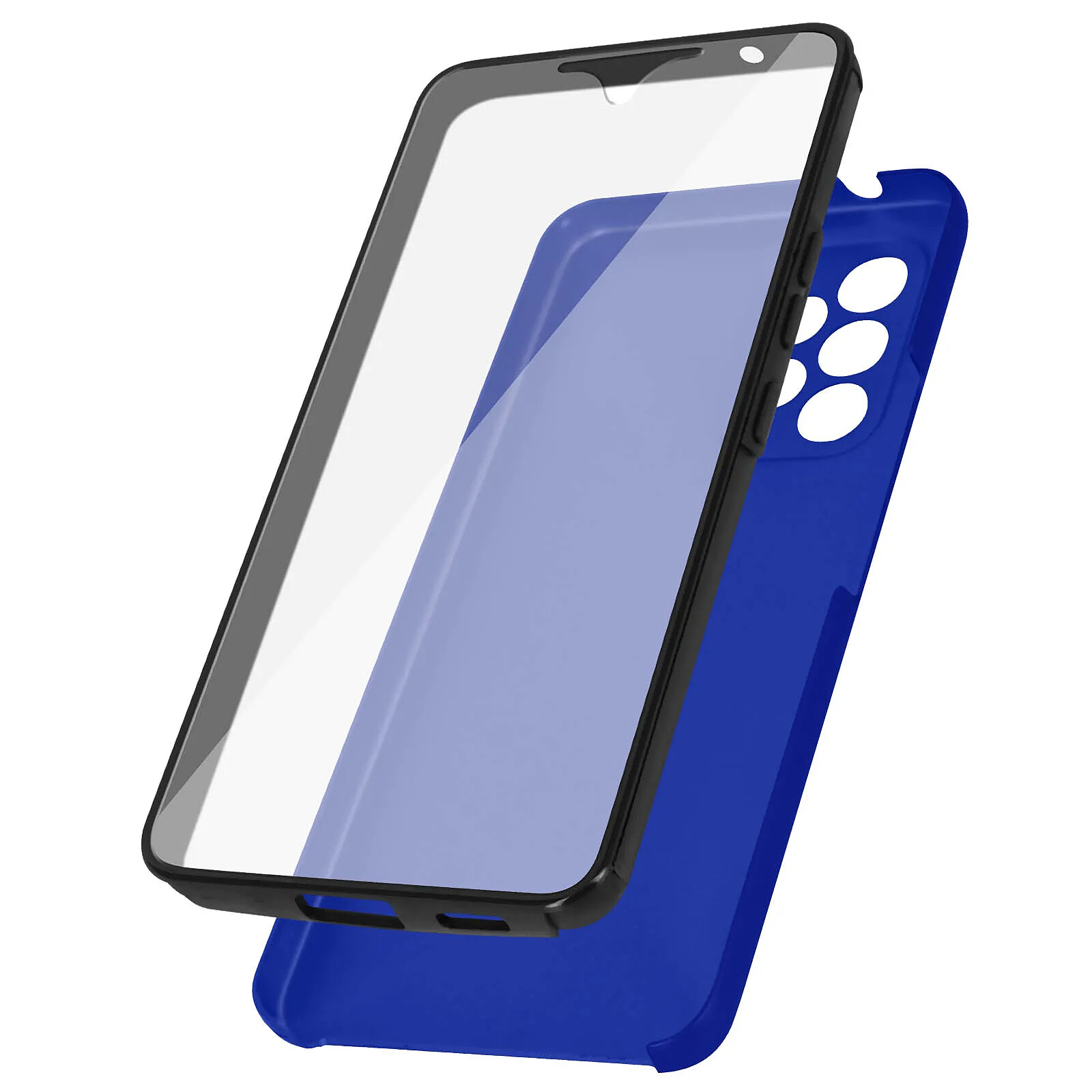 Avizar Coque Intégrale pour Samsung Galaxy A53 5G Arrière Rigide et Avant Souple