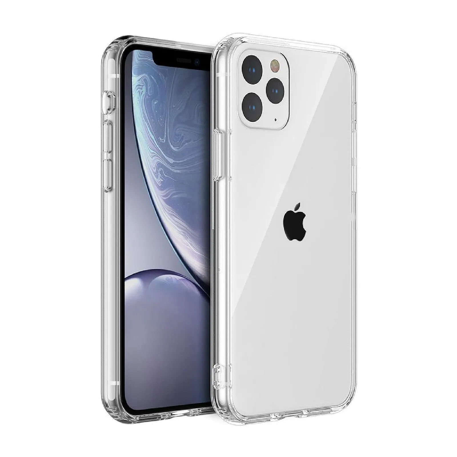 Coque et étui téléphone mobile Little Boutik Coque Silicone Noir + Verres Trempes et Protections