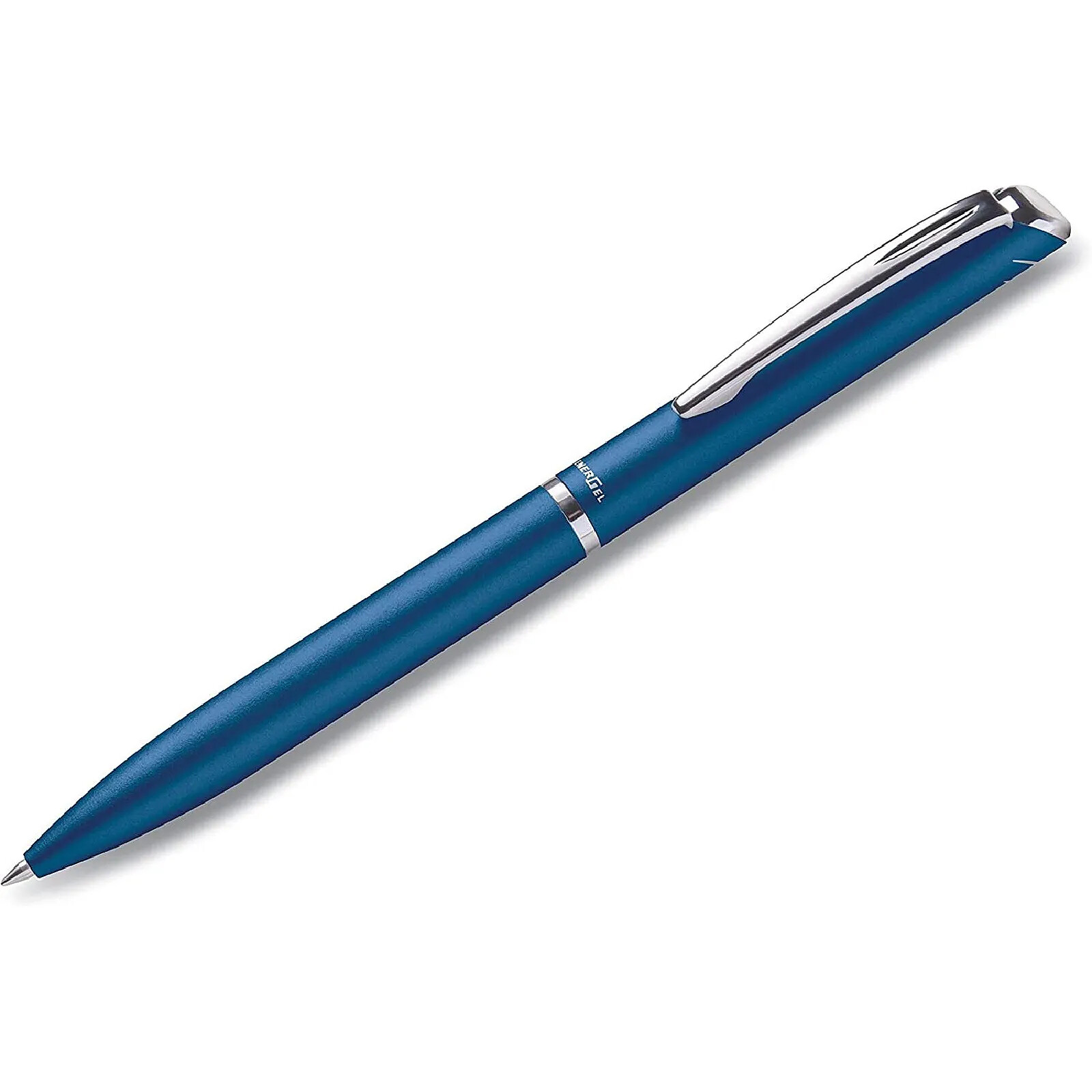 PENTEL Coffret Roller encre gel rétractable BL2007, corps fin métal bleu ciel, encre Noire