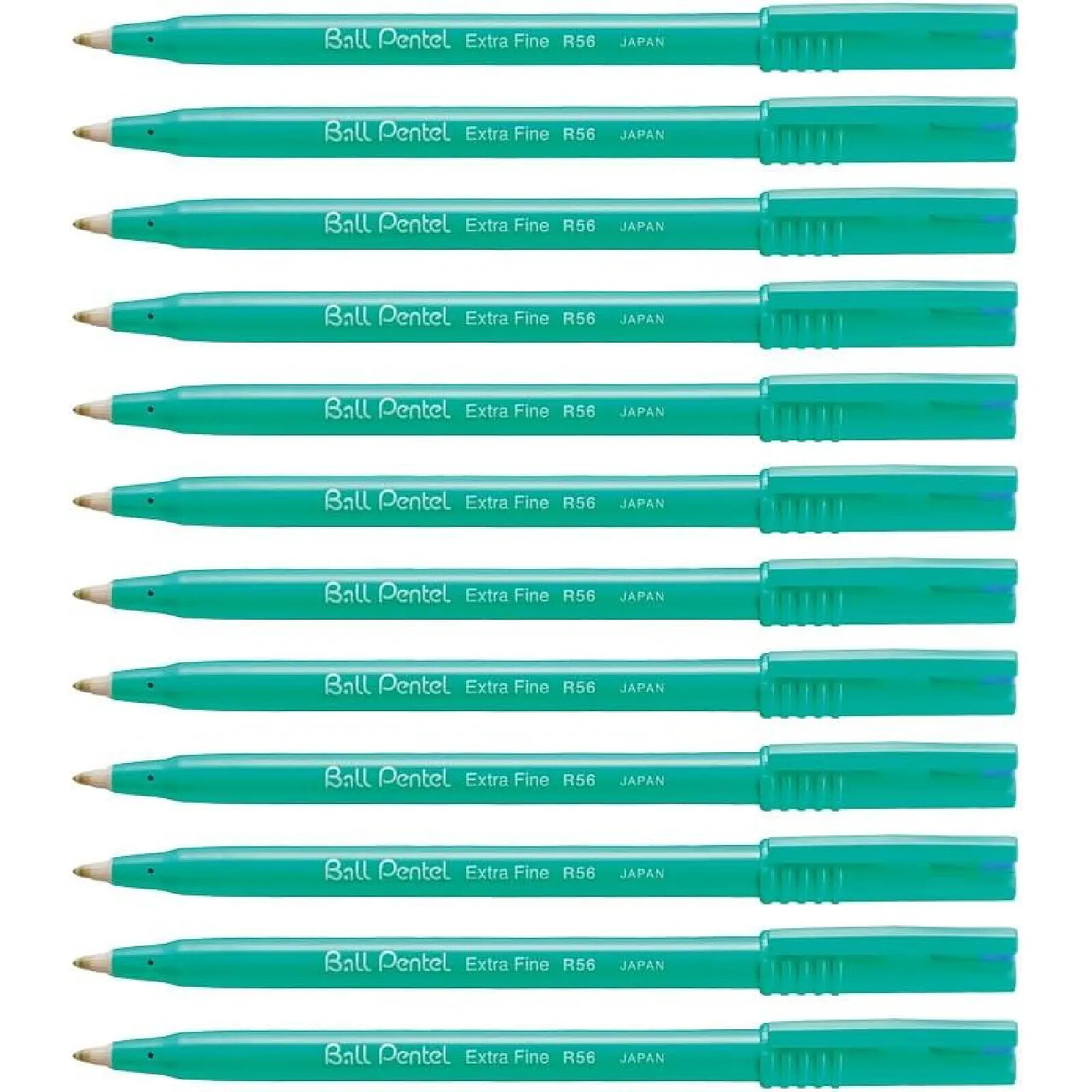 PENTEL Stylo roller encre Ball Pentel R56 Pointe Fine Bleu x 12 - Stylo ...