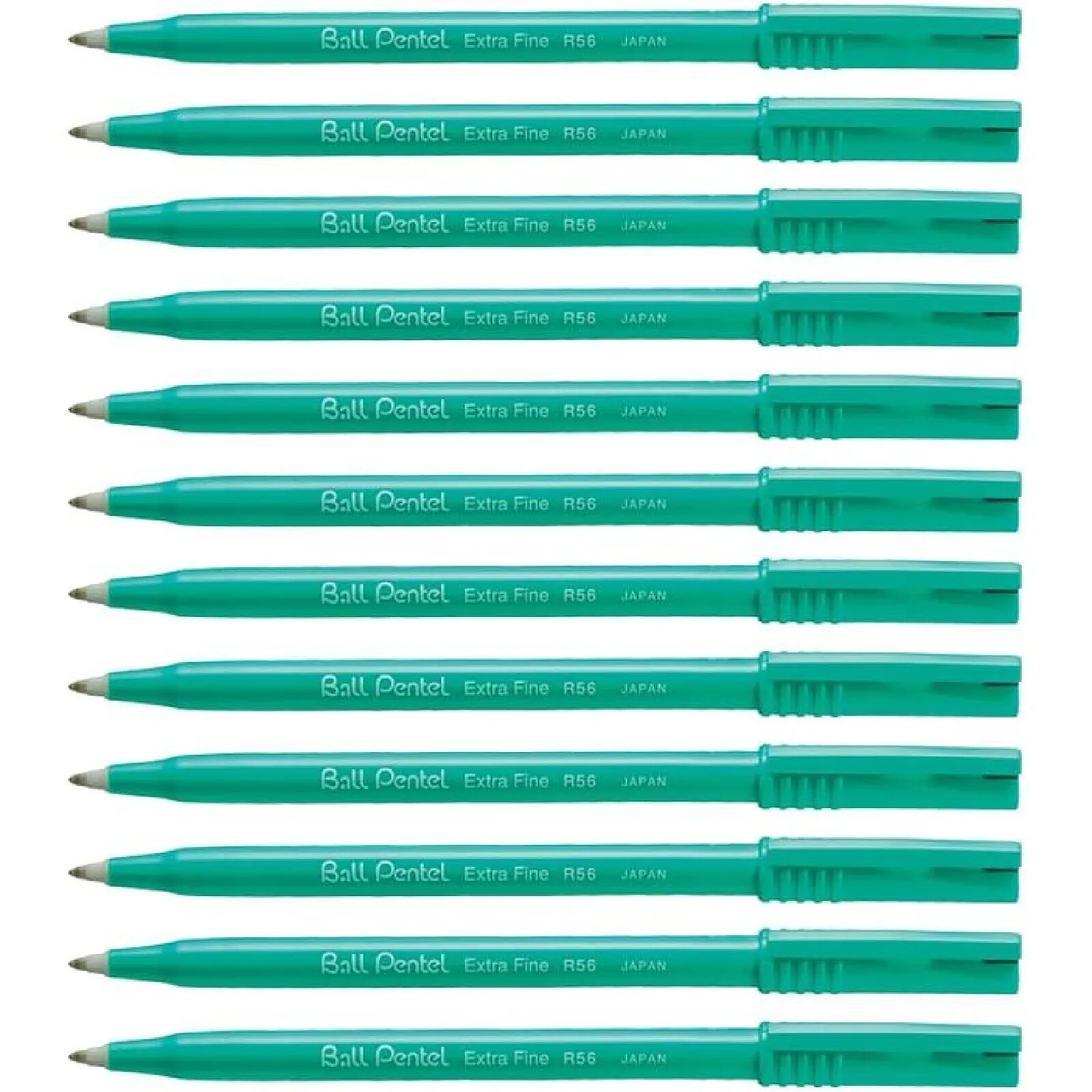 PENTEL Stylo Roller Encre Ball Pentel R56 Pointe Fine Noir x 12 - Stylo ...