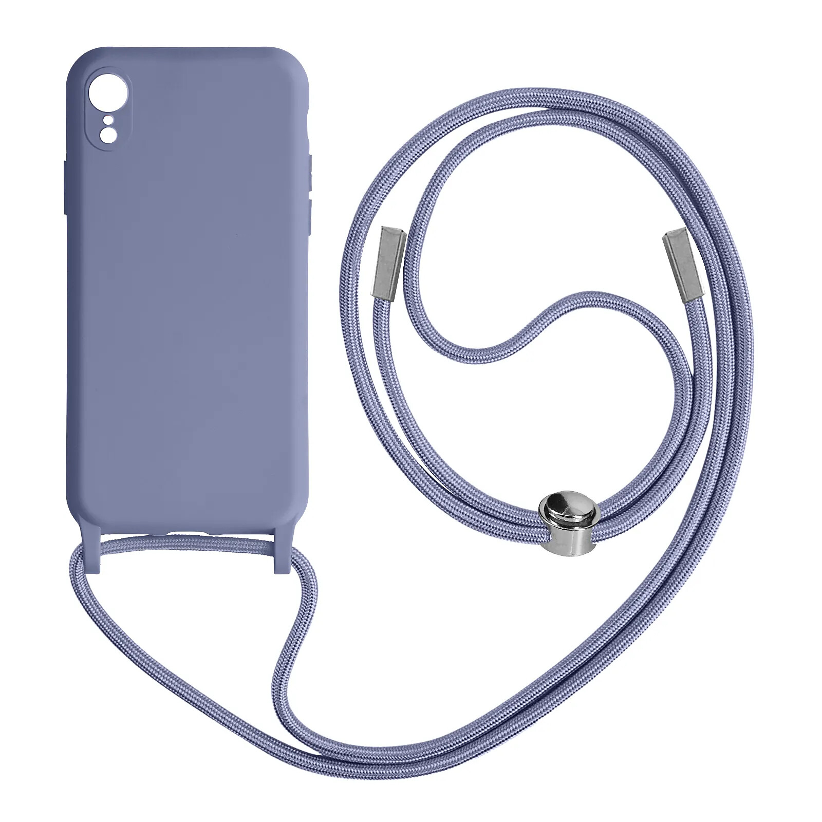 Avizar Coque pour iPhone XR Semi-Rigide Soft-Touch avec Cordon Tour de Cou