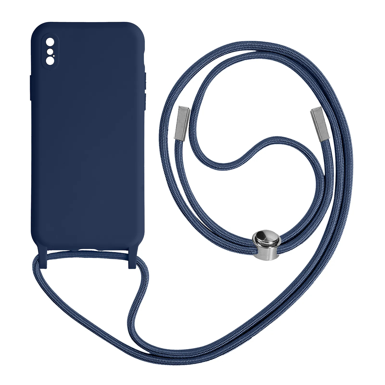 Avizar Coque Cordon iPhone X et XS Semi-rigide Lanière Tour du Cou