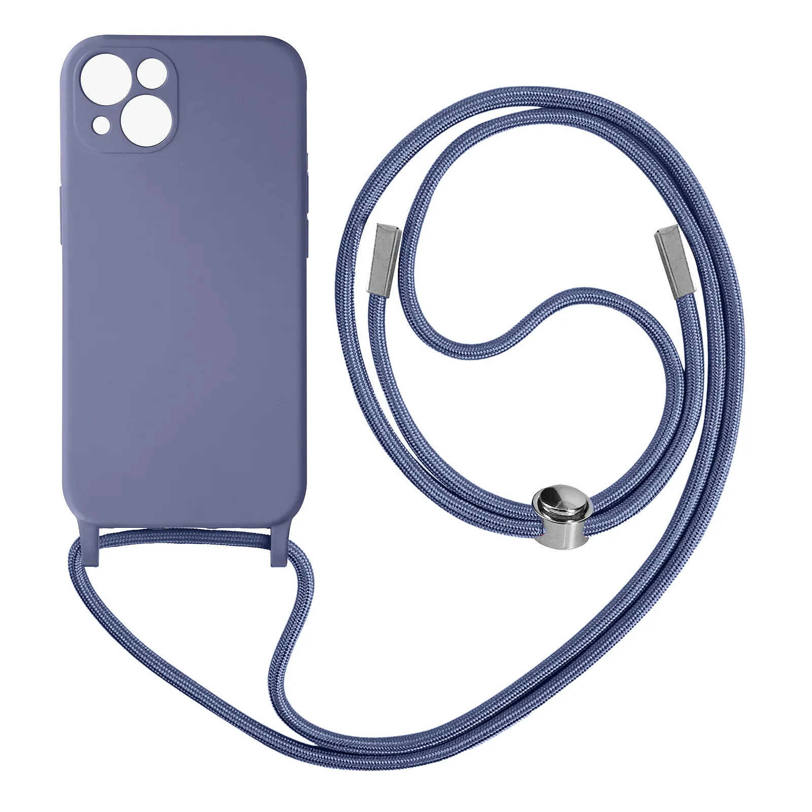 Avizar Coque Cordon pour iPhone 13 Semi-rigide avec Lanière Tour du Cou 80cm