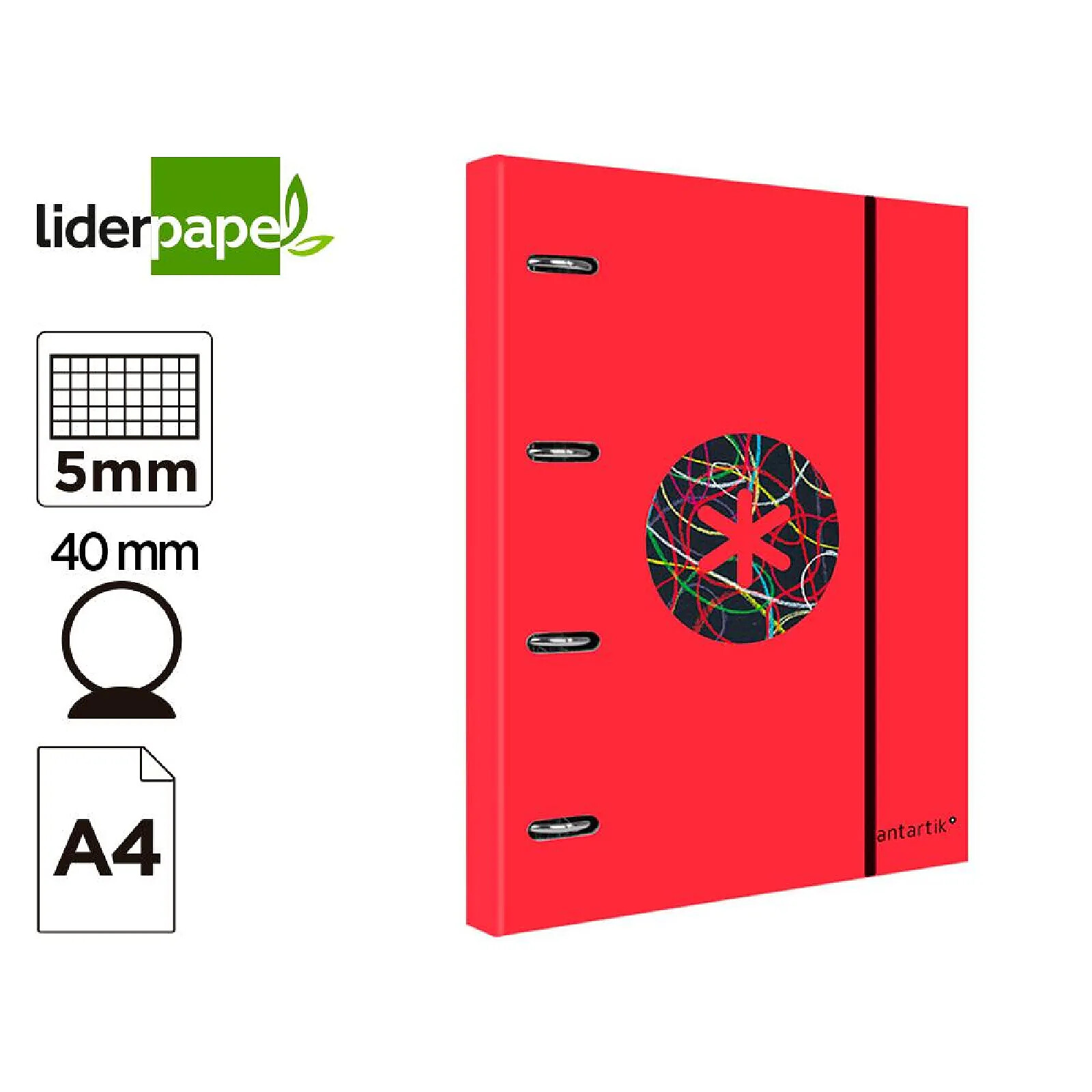 Katalog - Liderpapel - ANTARTIK - 4 Ringar - A4 - Lavendelfärg