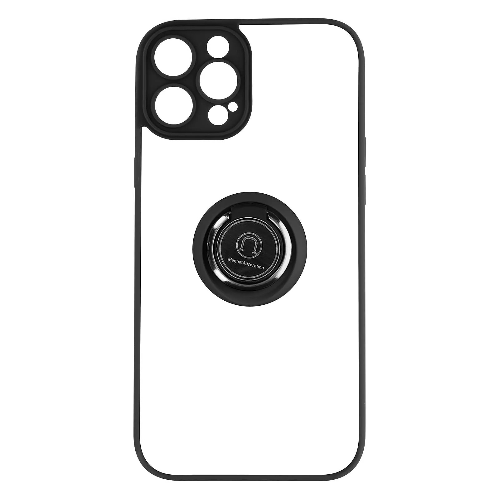 Coque antichocs avec anneau rotatif pour REDMI NOTE 13 PRO PLUS - Noir