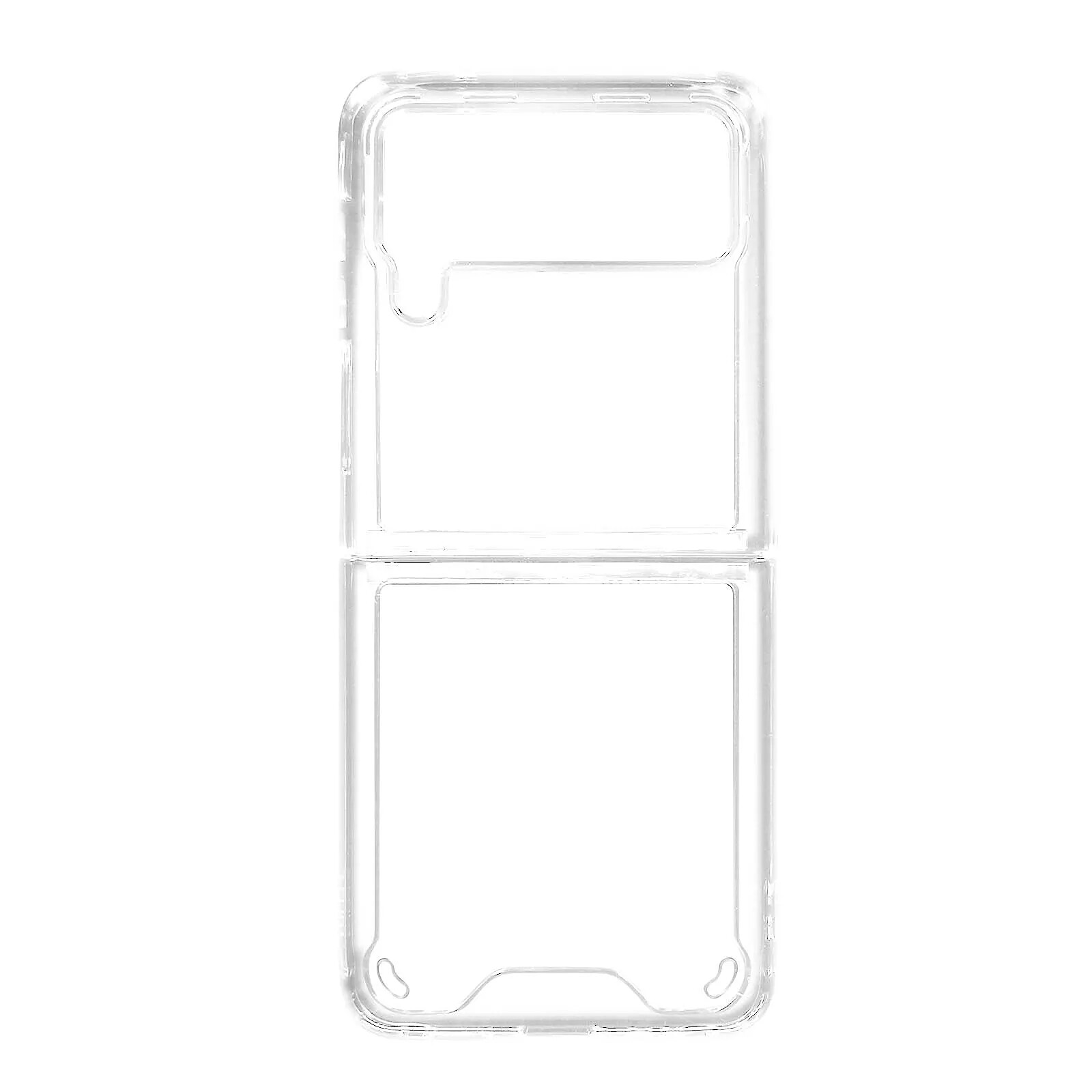 Avizar Coque pour Galaxy Z Flip 4 Dos Rigide Coins Bumper Fine Légère