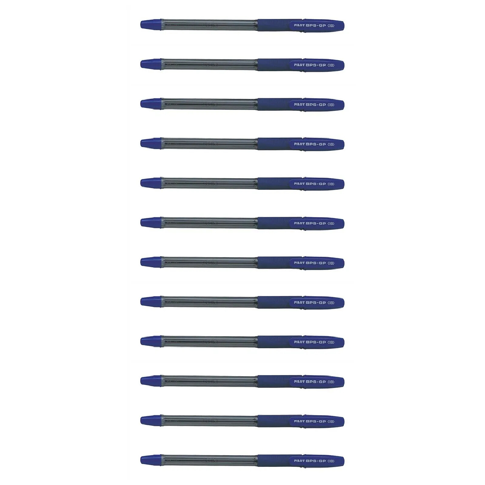 PILOT Stylo Bille BPS-GP à Capuchon Pointe Extra Large Bleu x 12