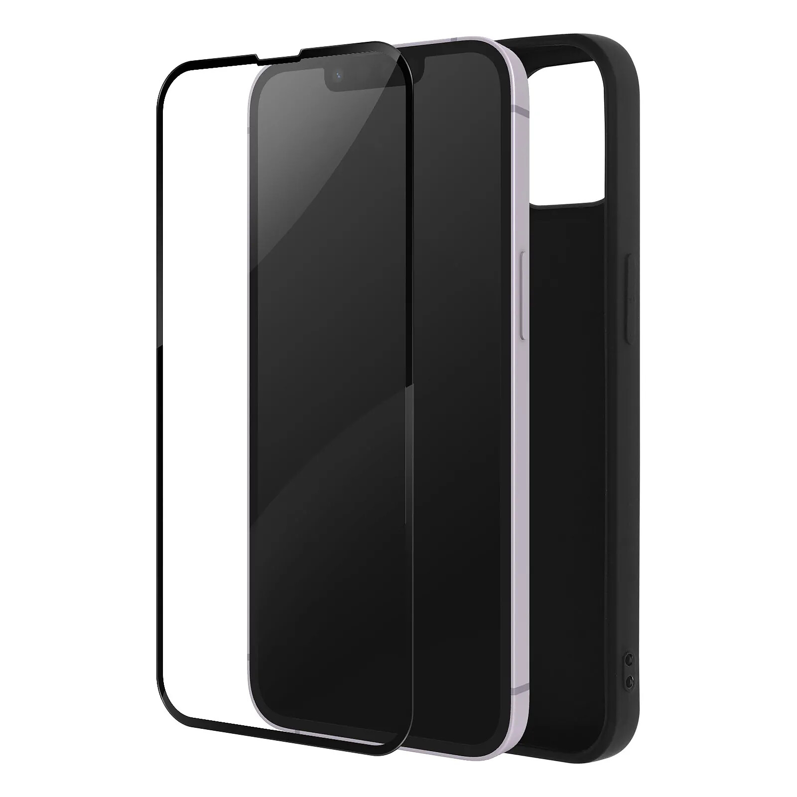 Coque 3 En 1 IPhone 14 Plus - Protection Caméra + 2 Verres Trempés, Transparente IVoler