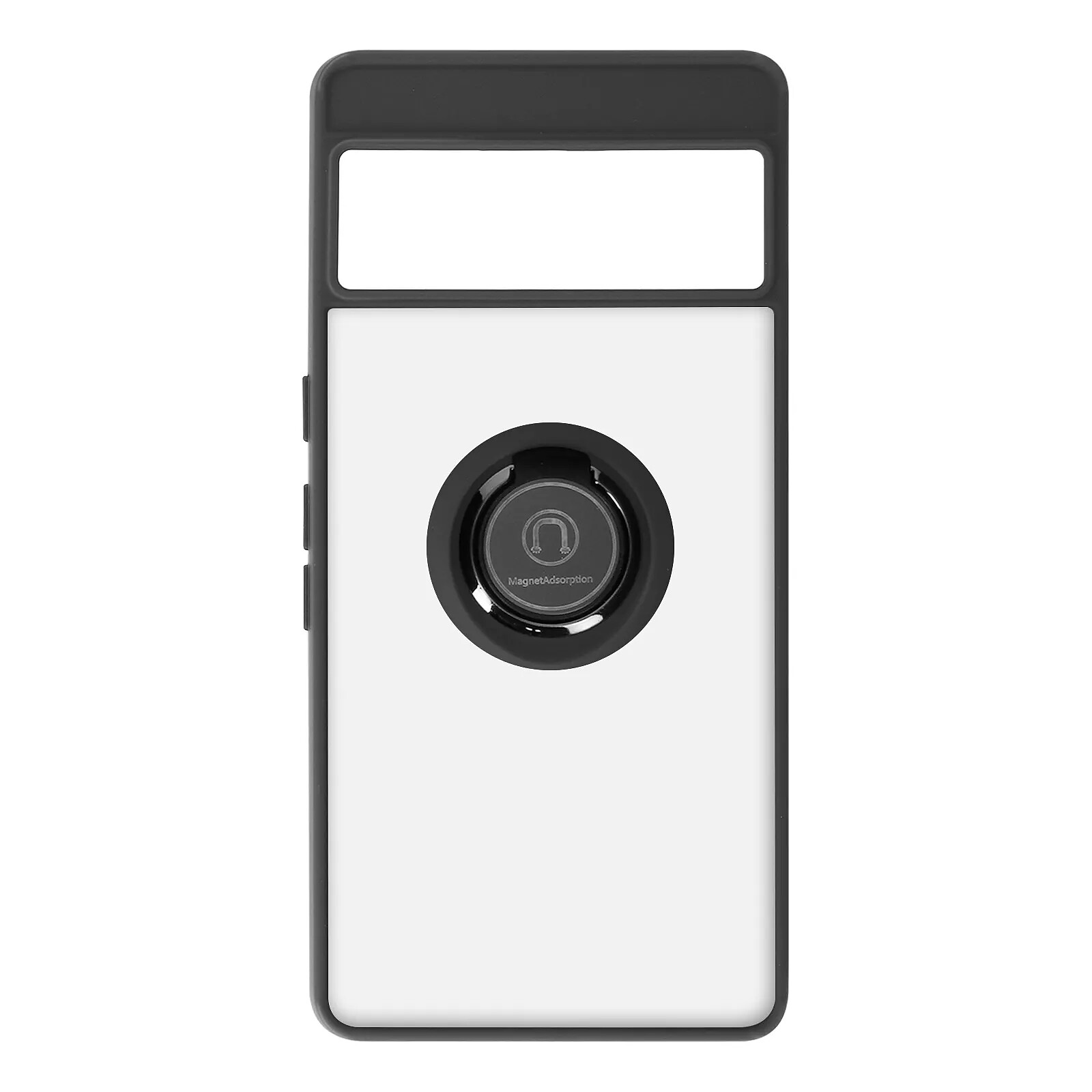 Avizar Coque pour Google Pixel 7 Pro Bi-matière Bague Métallique Support Vidéo