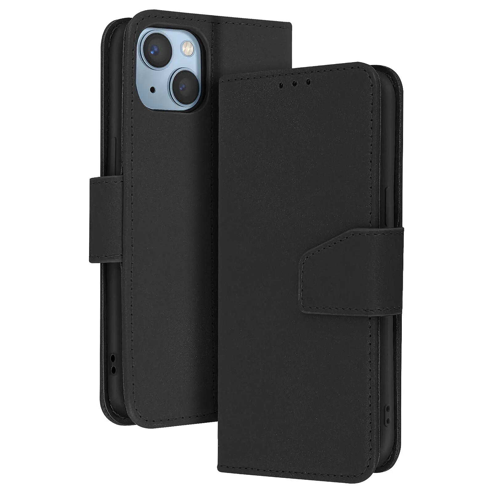 Avizar Étui Portefeuille pour iPhone 14 Plus en Cuir Premium avec Fonction Stand