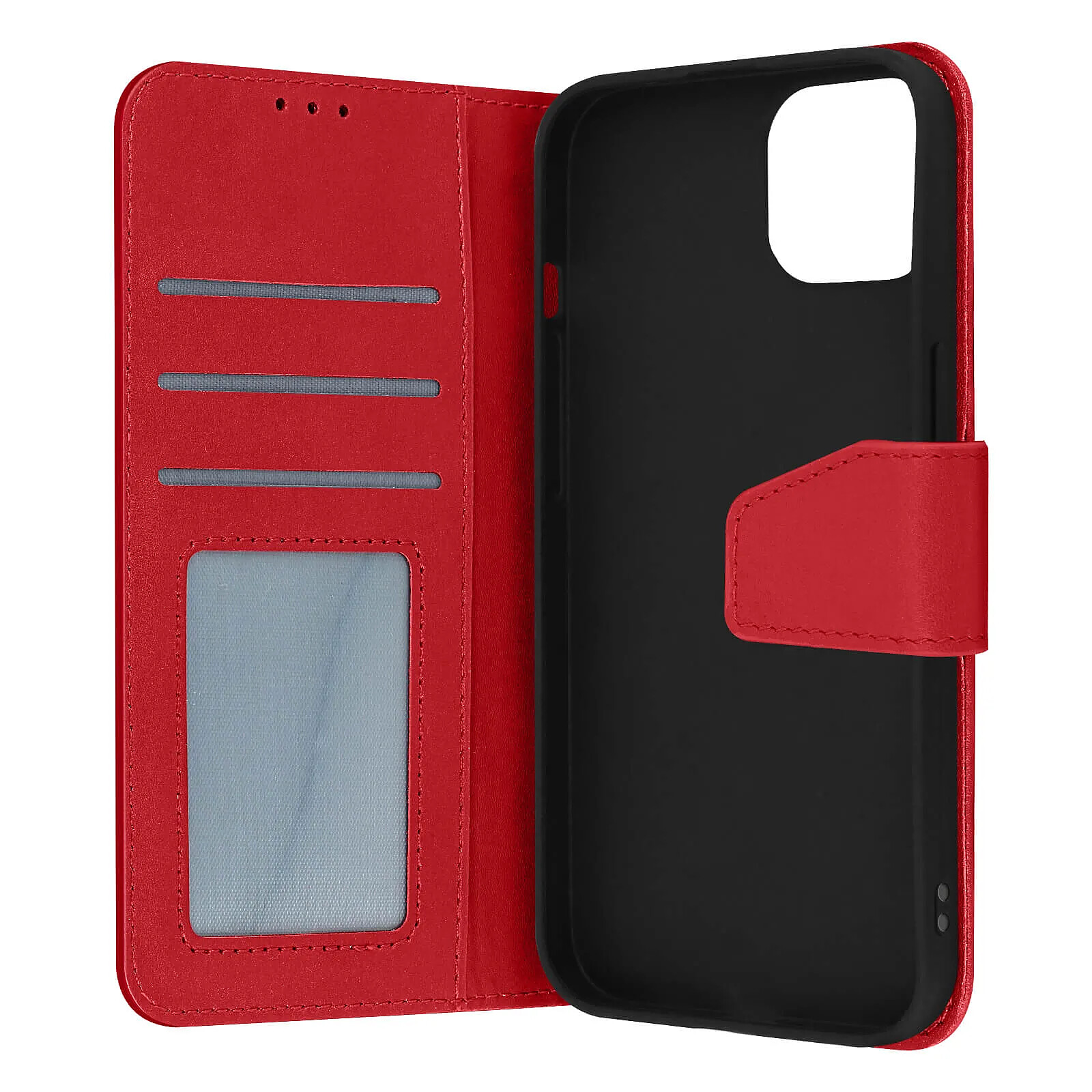 Avizar Housse pour iPhone 14 Cuir premium Porte-carte Fonction support Vidéo