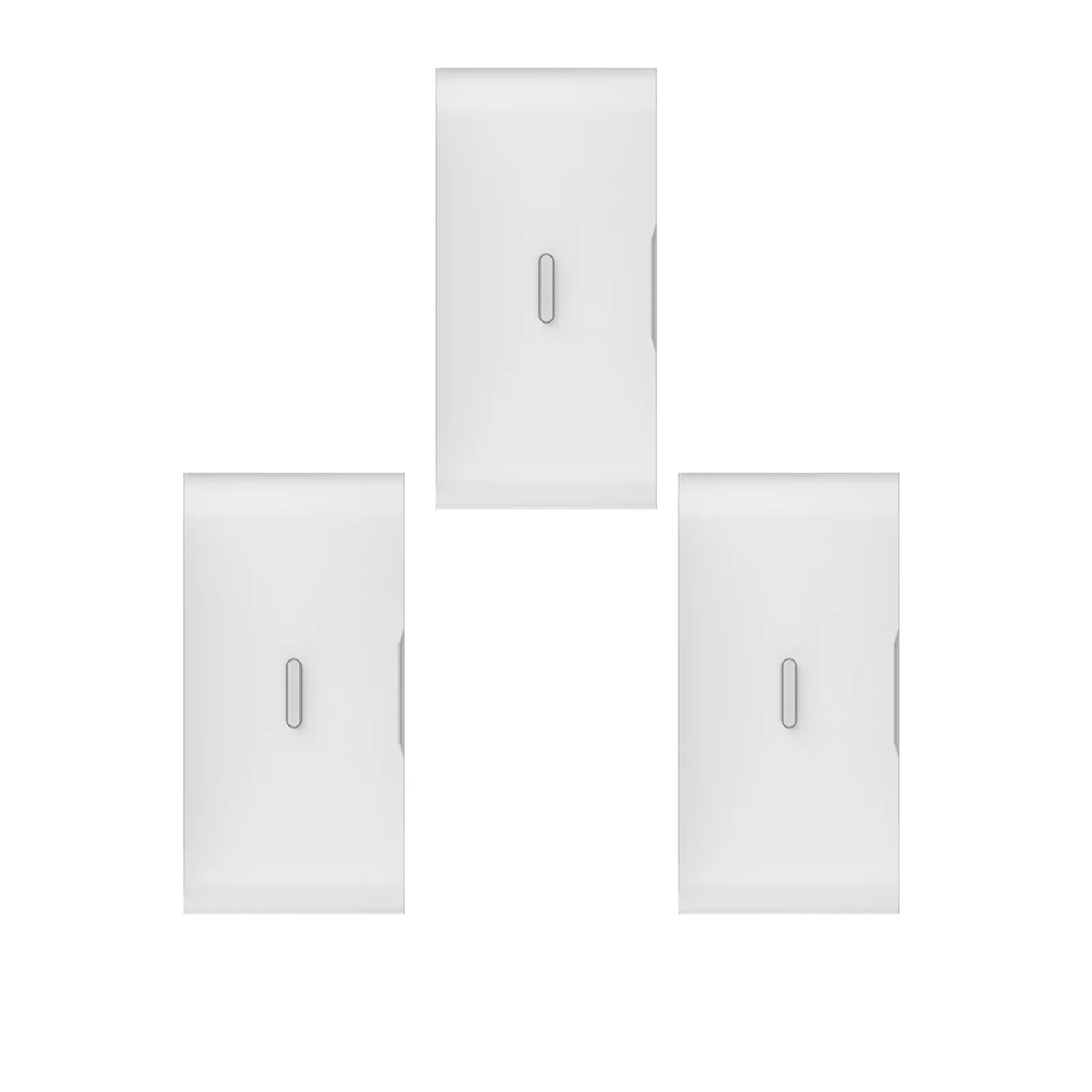 Daewoo - Pack de 3 détecteurs de vibration WVD301 - Compatibles avec les centrales AM301 Touch / AM302 Touch XL et Vigilia/Vigilia+
