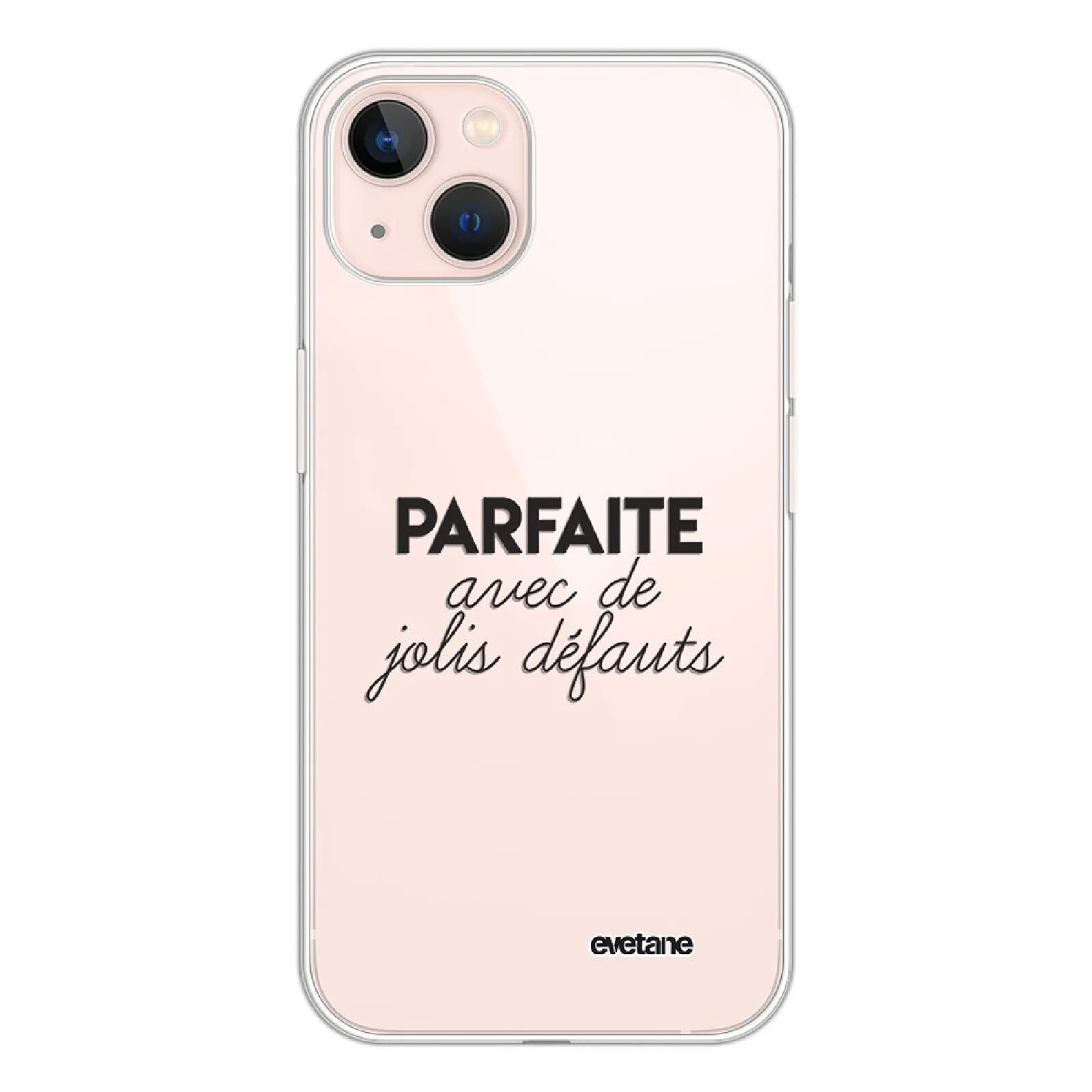 Evetane Coque iPhone 13 silicone transparente Motif Parfaite Avec De Jolis Défauts ultra resistant