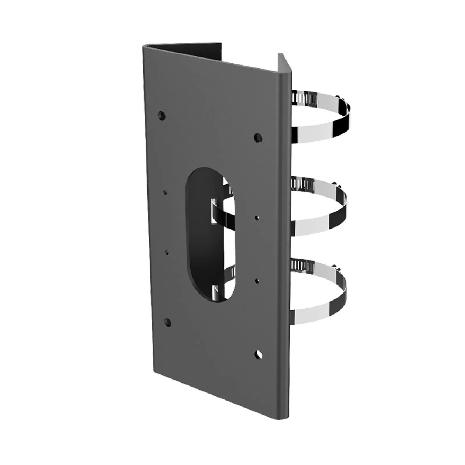 2 Supports De Poteau Pour Caméra Surveillance - Avec 4 Boucles Métal 200mm - Fixation Solide Pour Poteaux Et Tuyaux