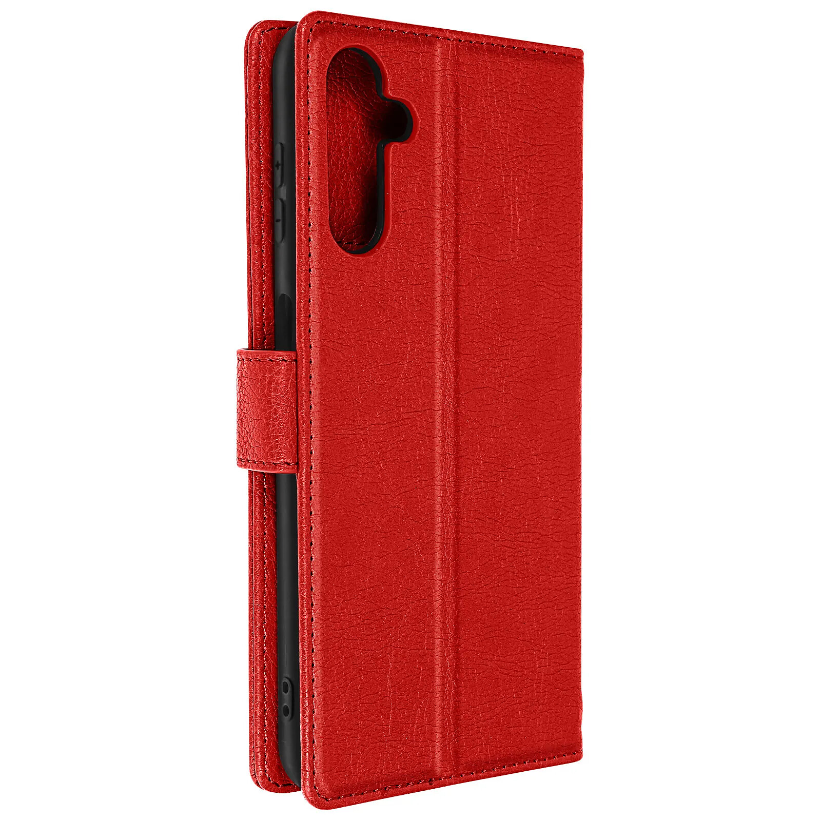 Etui AVIZAR Samsung A14 5G et 4G Portefeuille Rouge