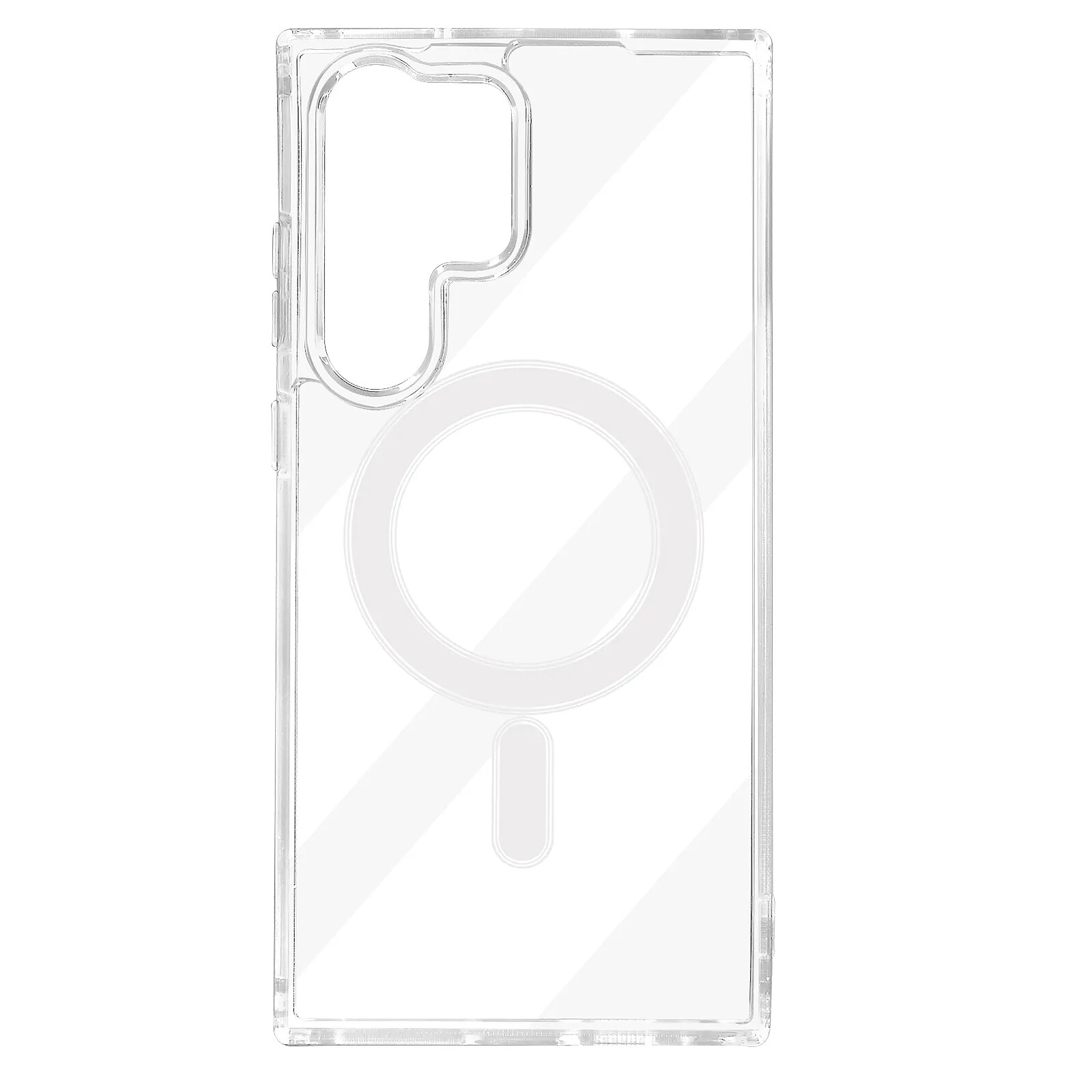 Avizar Coque MagSafe pour Galaxy S23 Ultra Silicone gel Coins renforcés